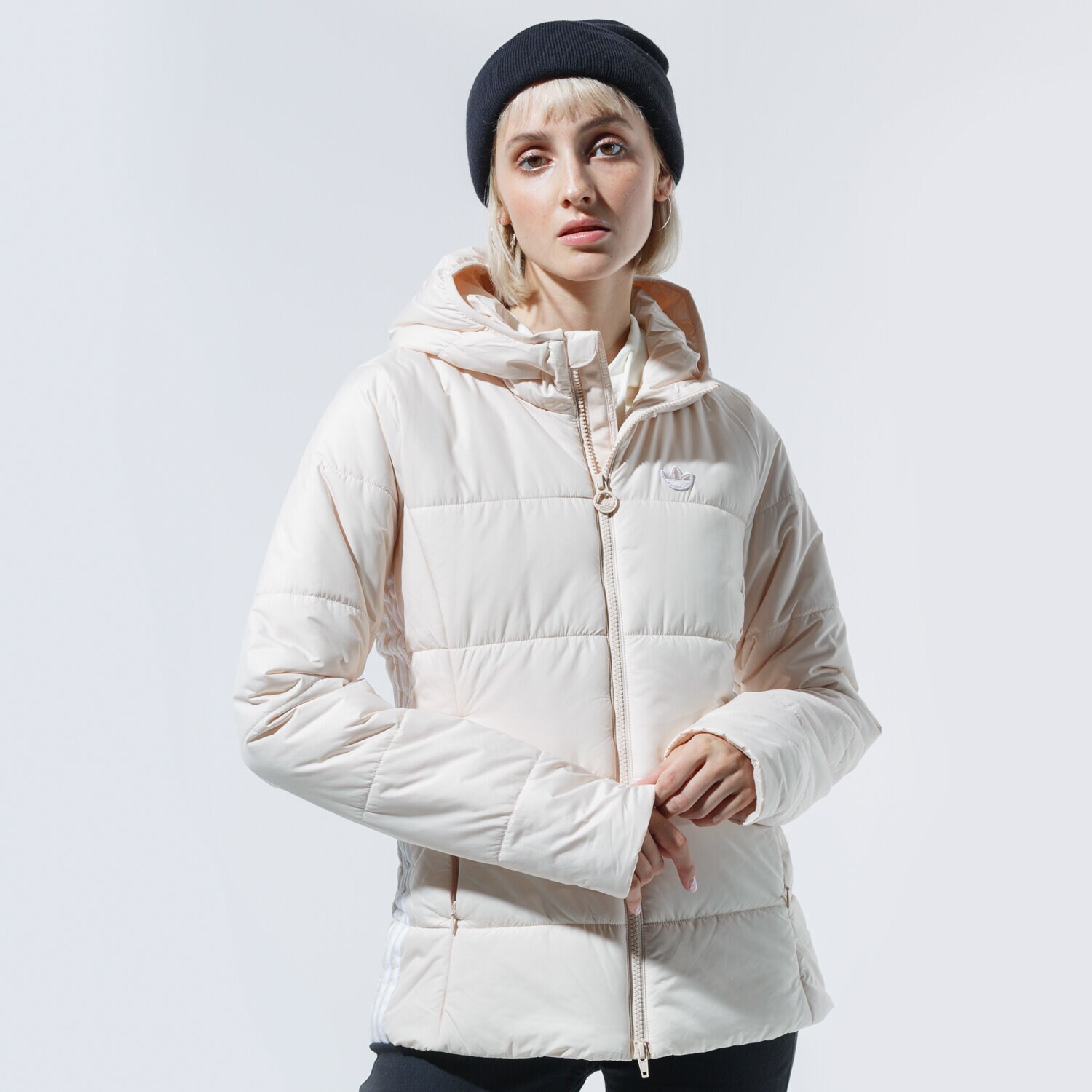 dámská zimní bunda ADIDAS BUNDA ZIMNÍ SLIM JACKET GD2509 BÉŽOVÁ