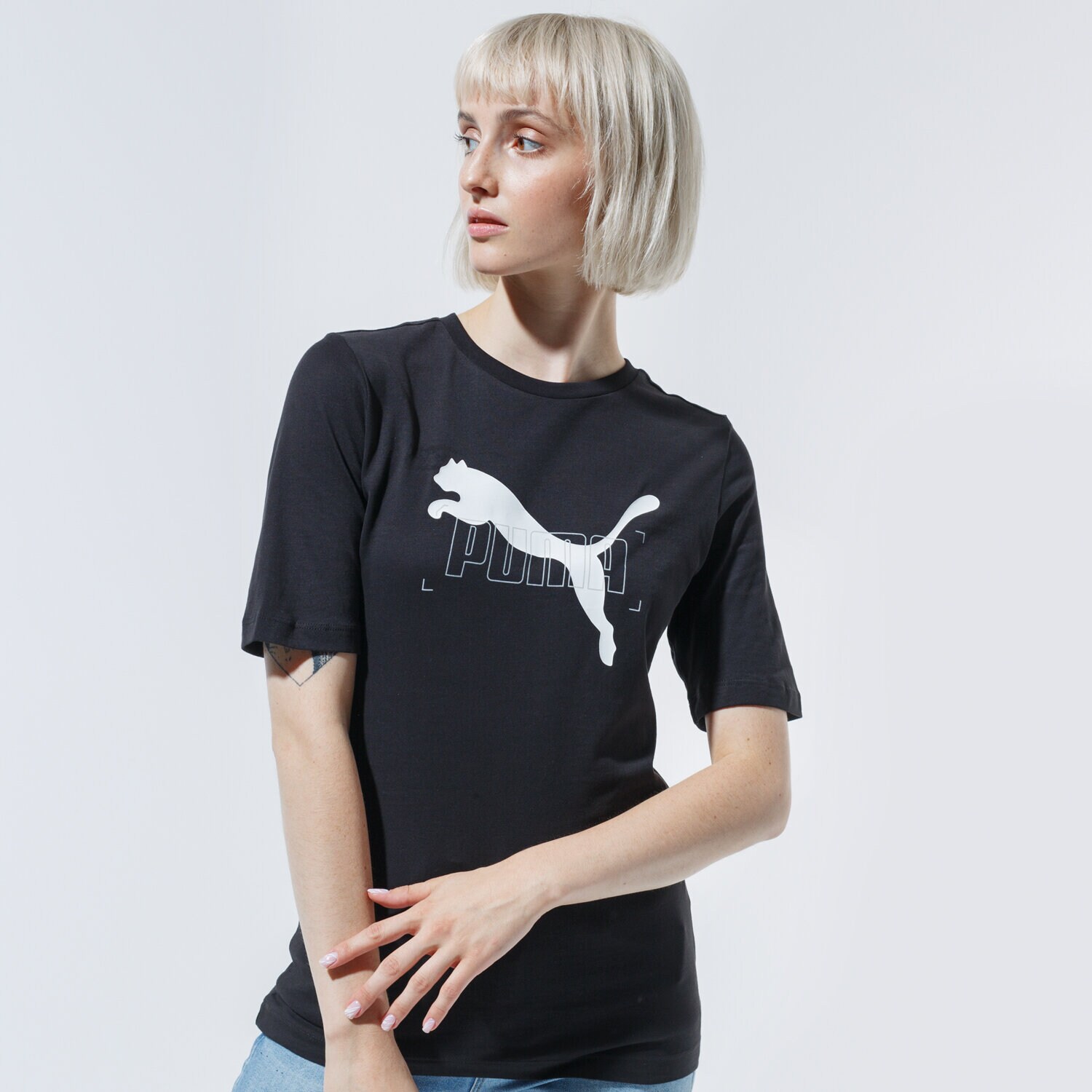 dámské tričko PUMA TRIČKO NU-TILITY TEE 58354601 ČERNÁ