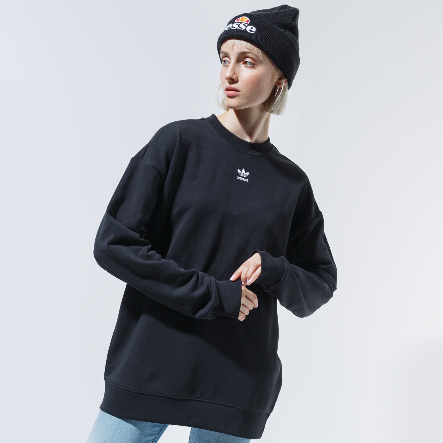 dámská mikina ADIDAS MIKINA SWEATSHIRT GD4313 ČERNÁ