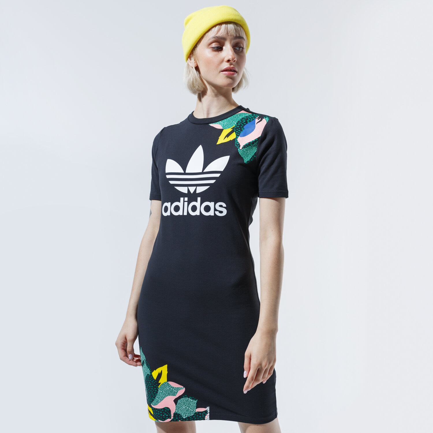 dámské šaty ADIDAS ŠATY TEE DRESS GC6829 ČERNÁ