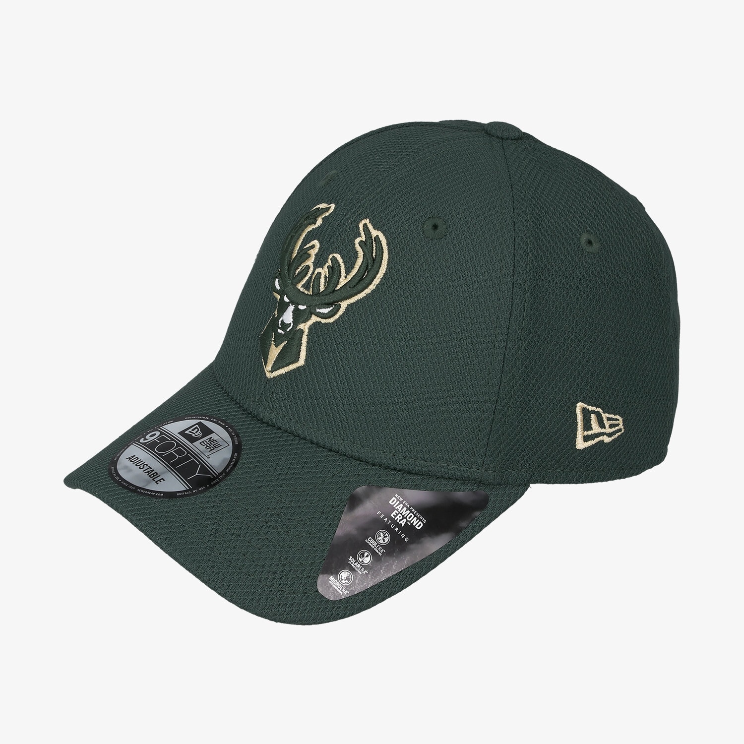 pánská kšiltovka NEW ERA ČEPICE DIAMOND ERA 9FORTY BUCKS MILWAUKEE BUCKS OTC 12490289 ZELENÁ
