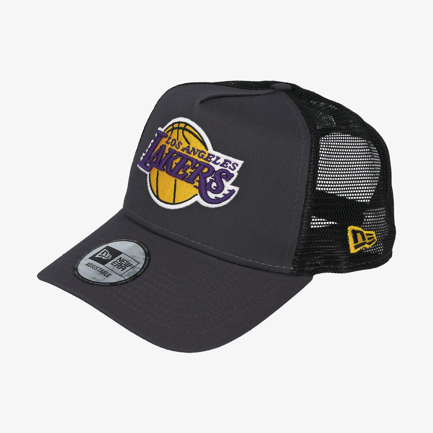 pánská kšiltovka NEW ERA ČEPICE DARK BASE TEAM TRUCKER LAKERS LOS ANGELES LAK 12490299 ŠEDÁ