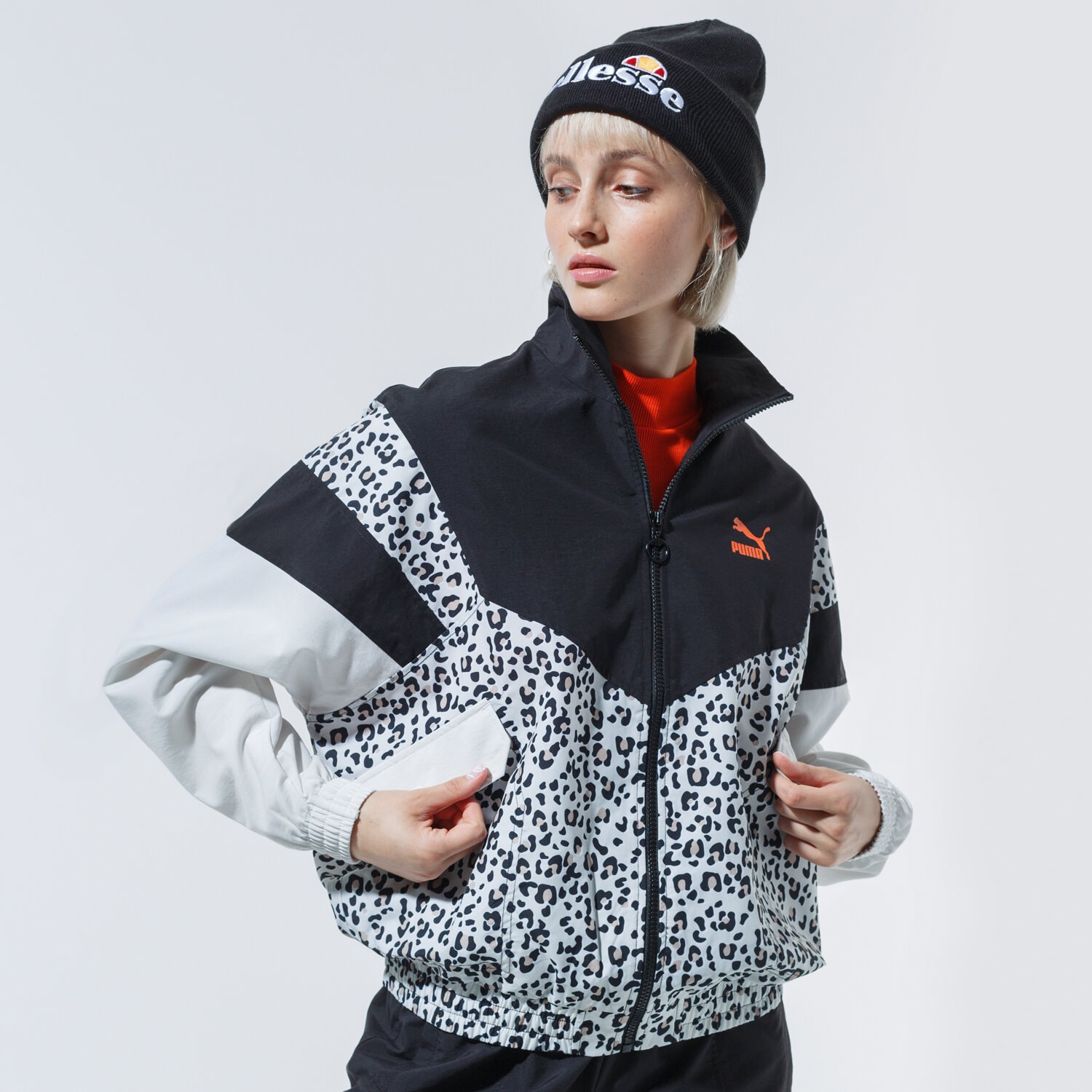 dámská zimní bunda PUMA BUNDA TFS TRACK JACKET AOP WOVEN 59895701 VÍCEBAREVNÁ
