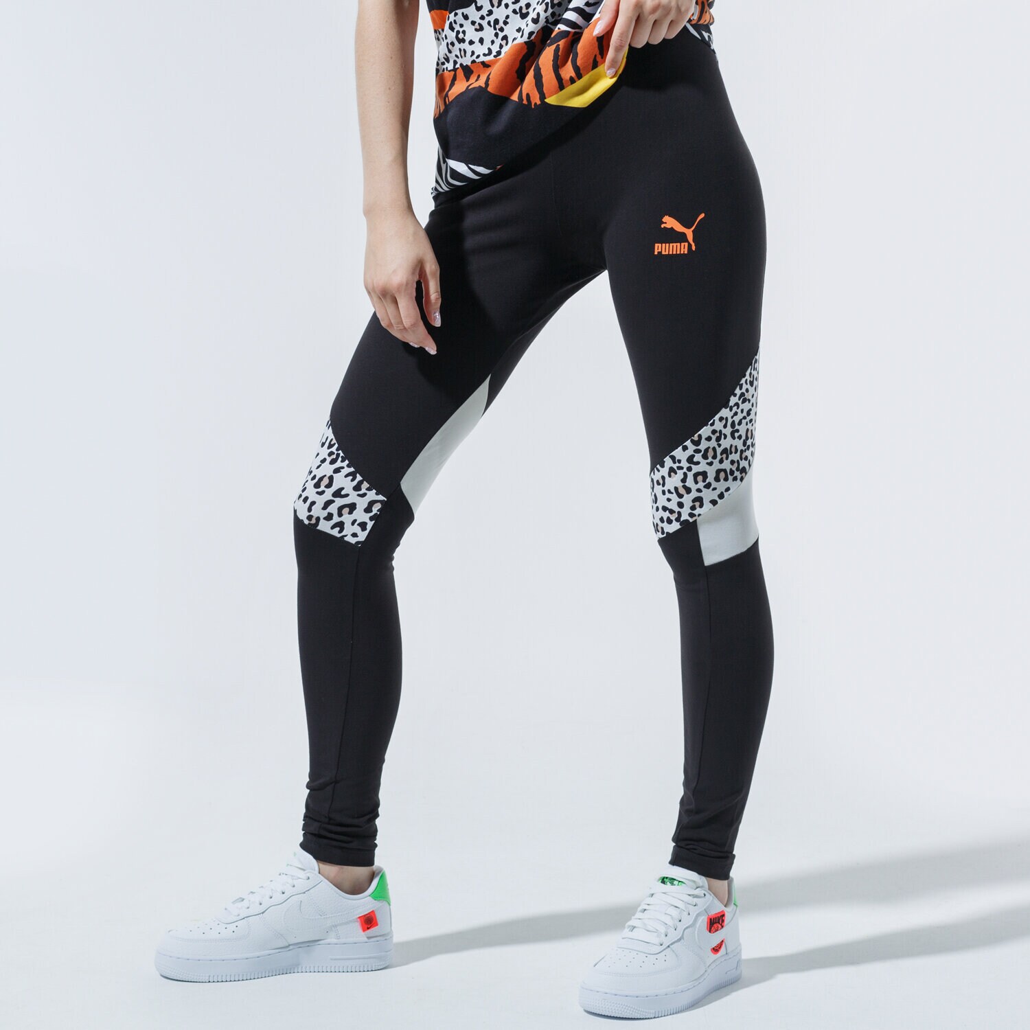 dámské kalhoty PUMA LEGGINGS TFS HR LEGGING 59775361 ČERNÁ