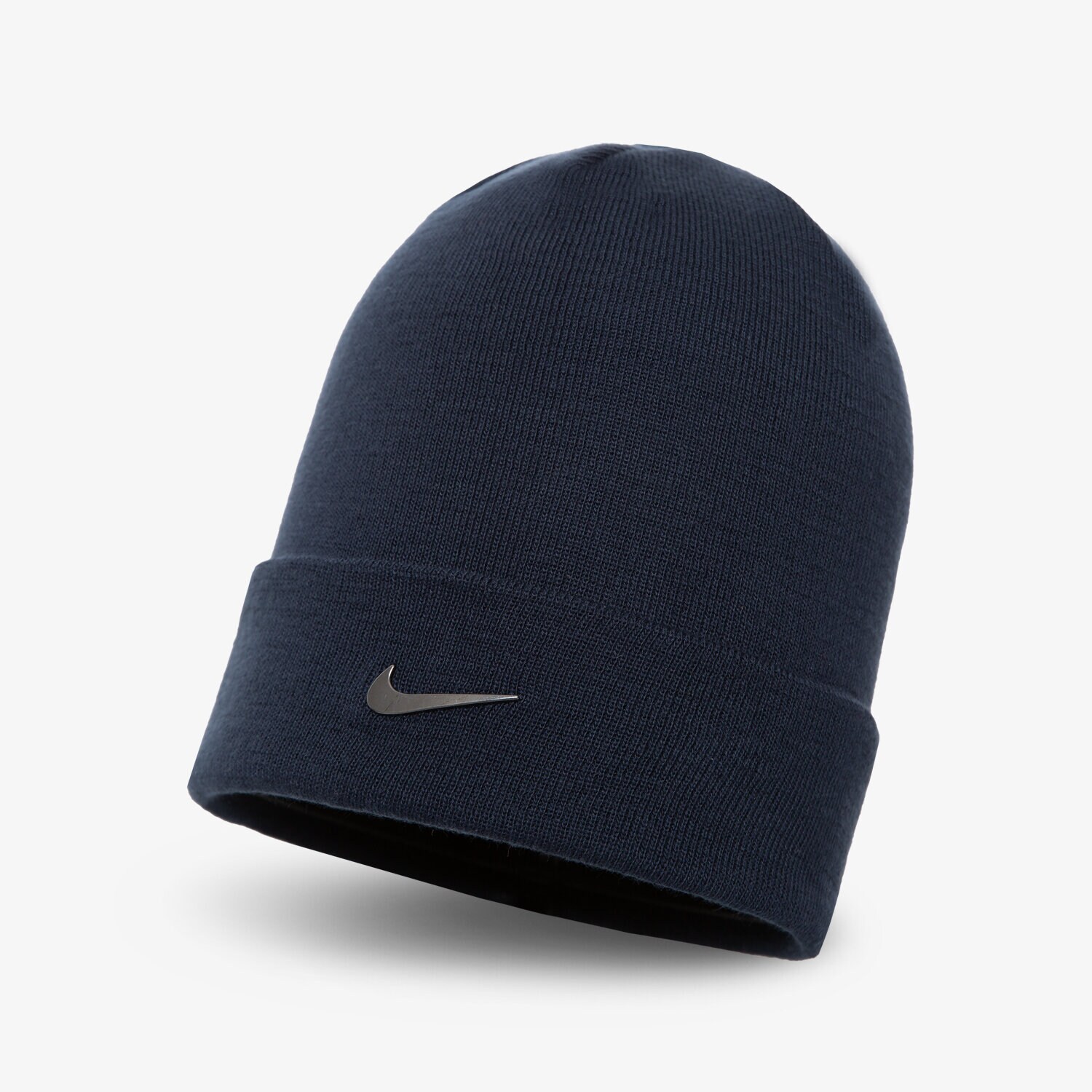 dětská čepice NIKE ČEPICE ZIMNÍ U NSW BEANIE CUFFED SWOOSH CW6324-451 TMAVOMODRÁ