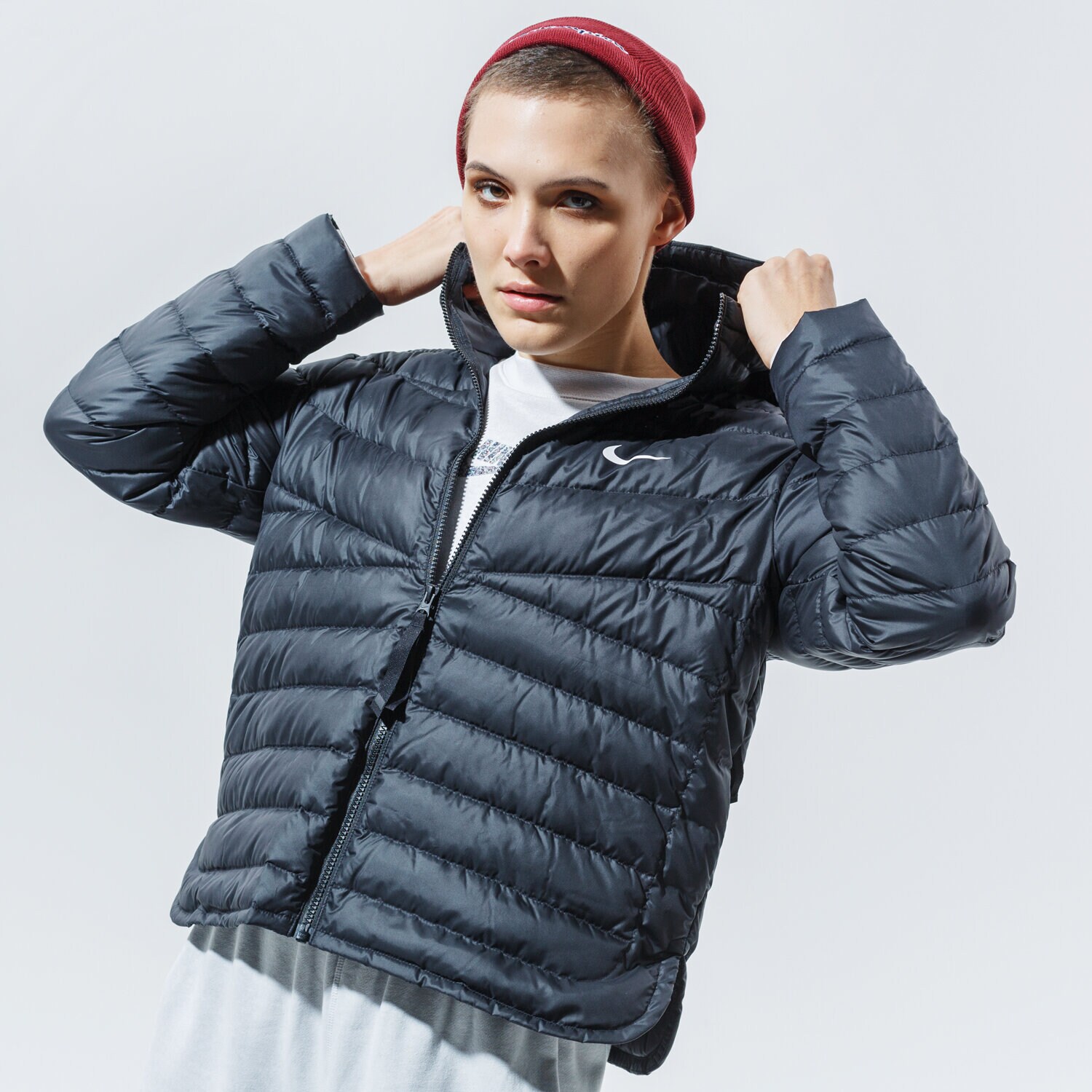 dámská zimní bunda NIKE BUNDA ZIMNÍ W NSW WR LT WT DWN JKT CU5094-011 ČERNÁ