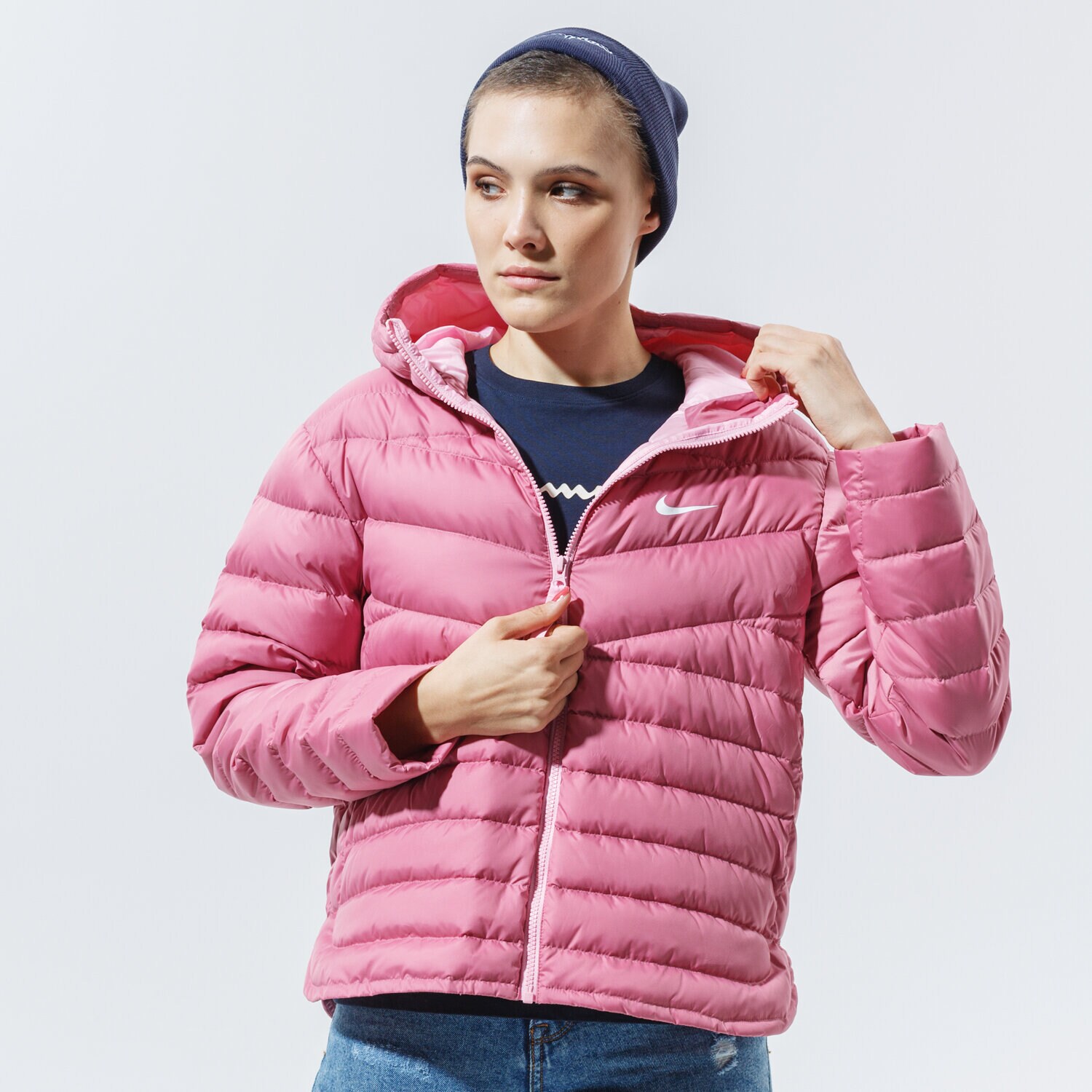 dámská zimní bunda NIKE BUNDA ZIMNÍ W NSW WR LT WT DWN JKT CU5094-614 RŮŽOVÁ