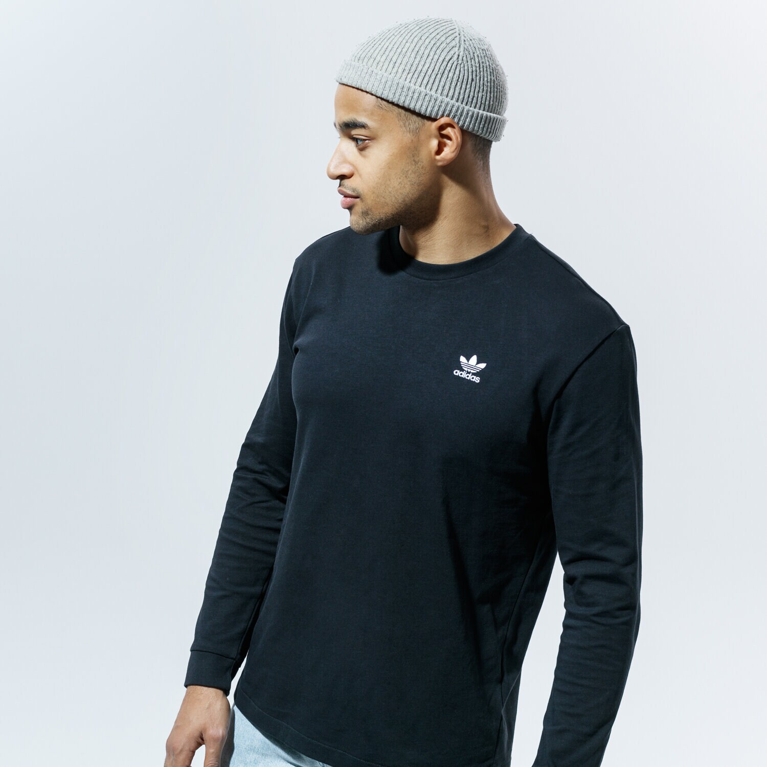 pánské tričko ADIDAS TRIČKO B+F TRFL LS TEE GE0859 ČERNÁ