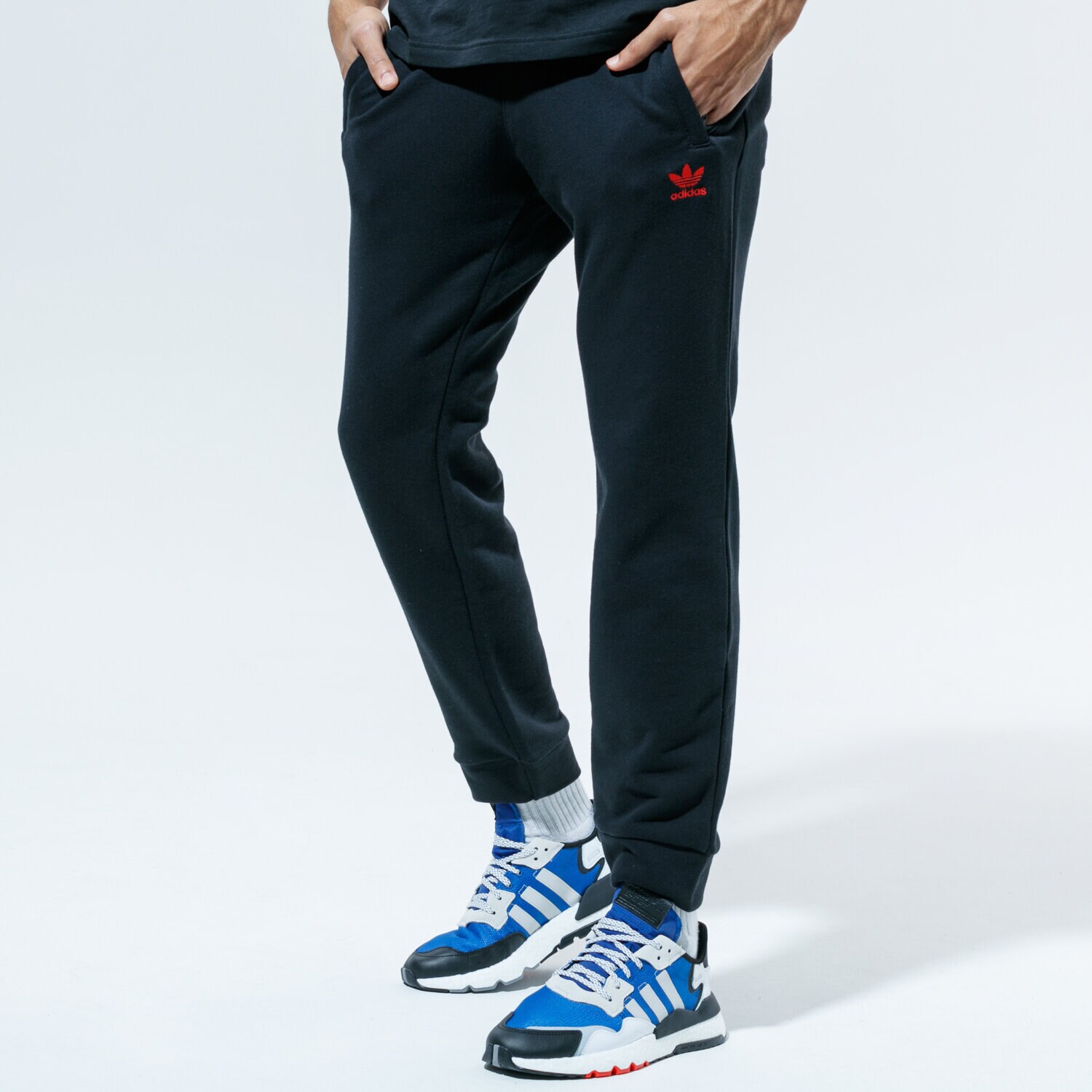 pánské kalhoty ADIDAS KALHOTY  TREFOIL PANT GD2558 ČERNÁ
