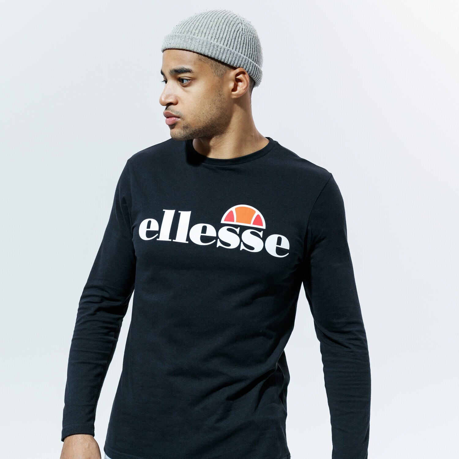 pánské tričko ELLESSE TRIČKO SL GRAZIE BLK SHC07406011 ČERNÁ