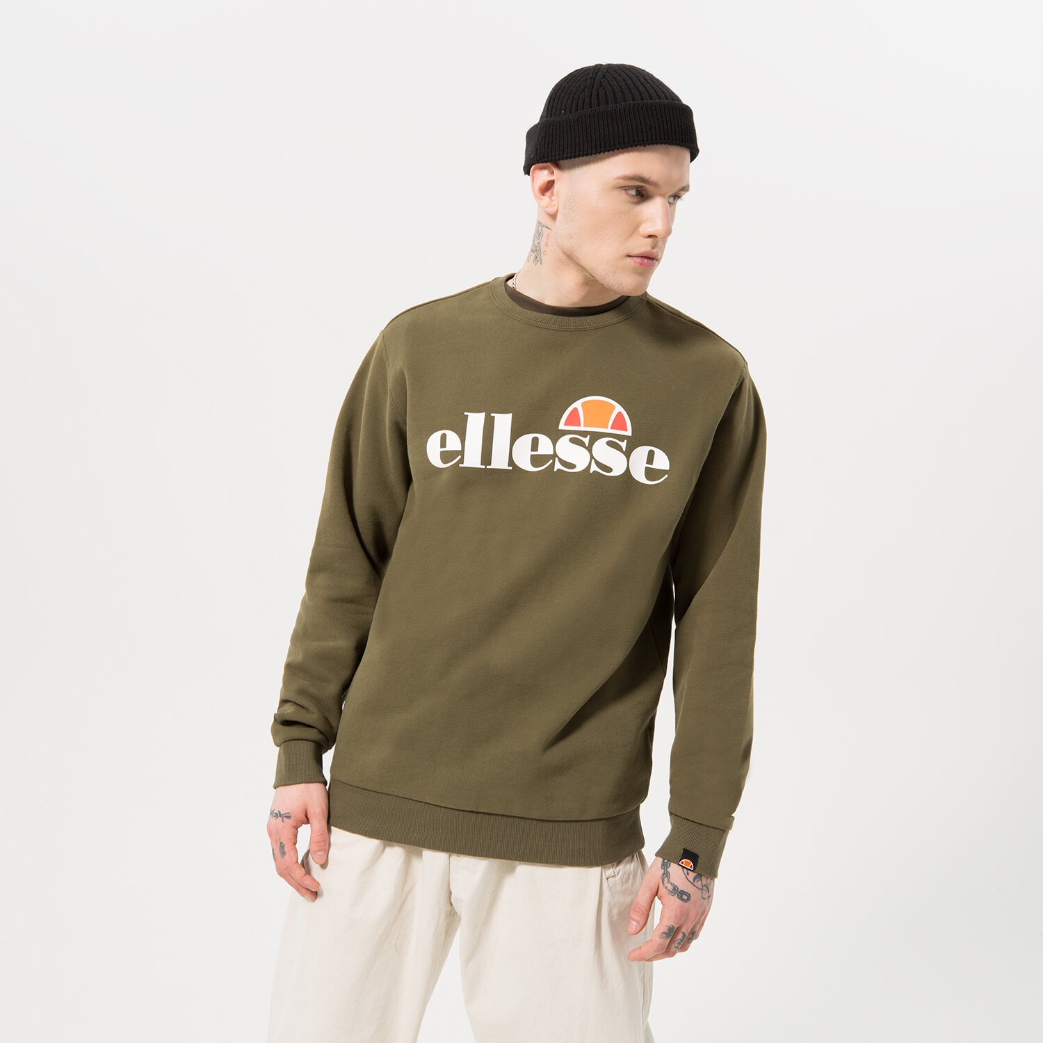 pánská mikina ELLESSE MIKINA SL SUCCISO KHA SHC07930506 KHAKI