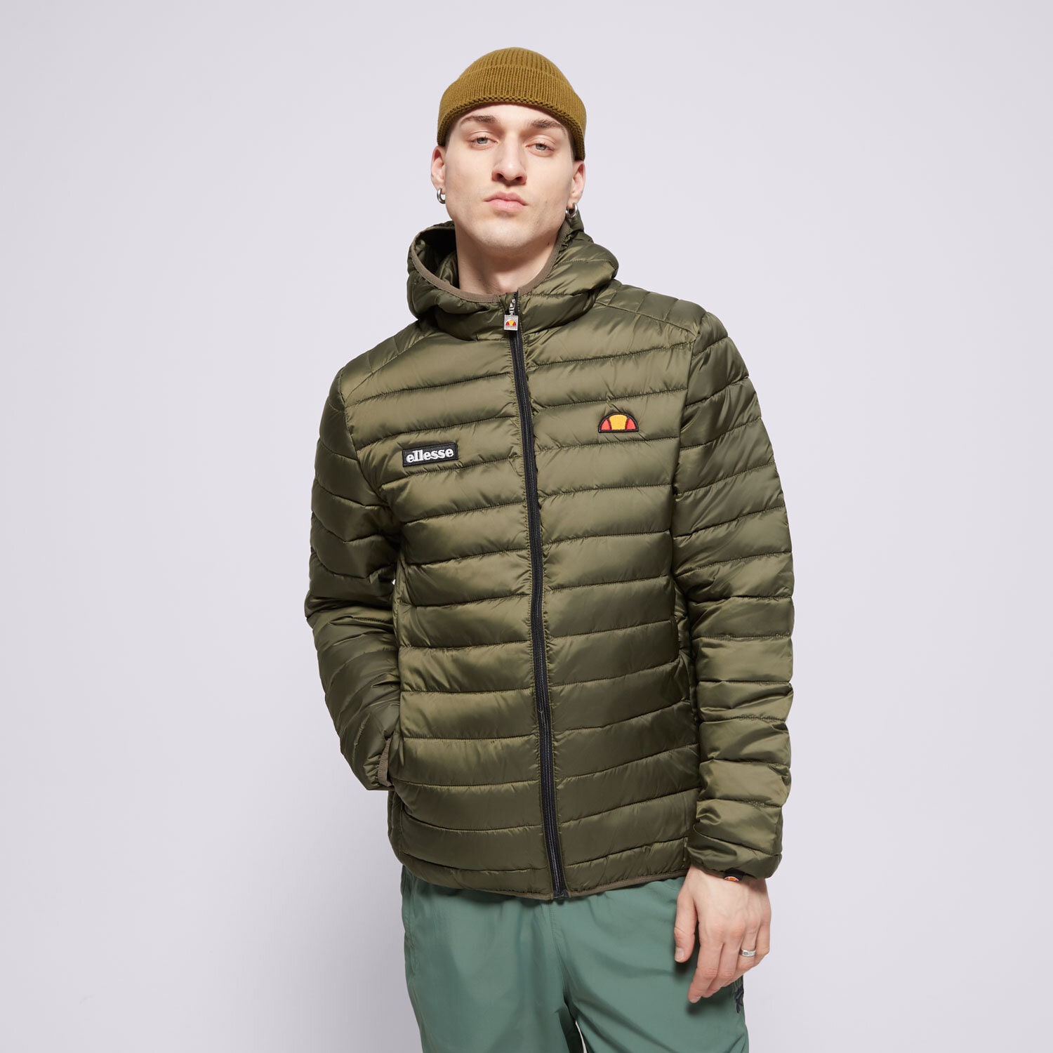 pánská zimní bunda ELLESSE BUNDA ZIMNÍ LOMBARDY KHA SHS01115506 KHAKI