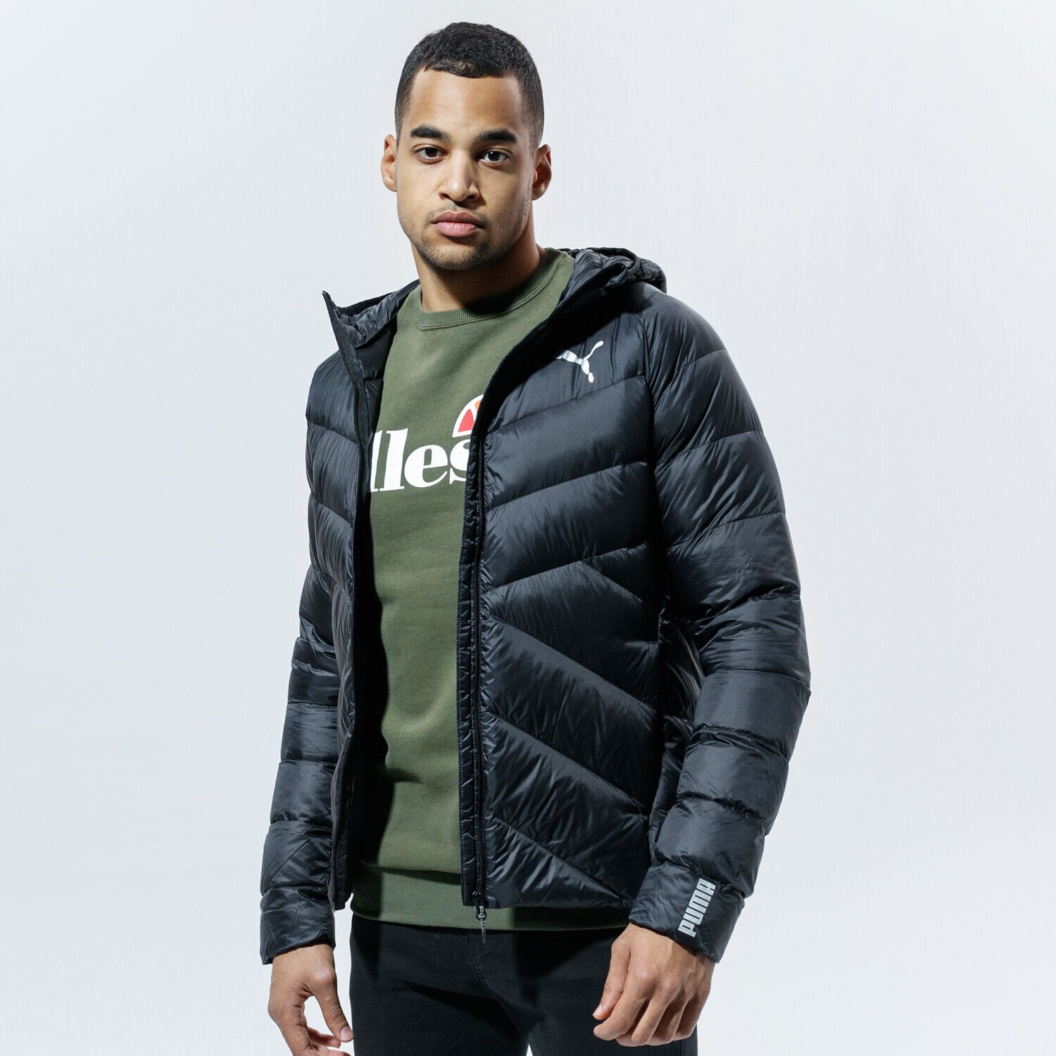 pánská zimní bunda PUMA BUNDA ZIMNÍ PWRWARM PACKLITE HD 600 DOWN JACKET 58220201 ČERNÁ
