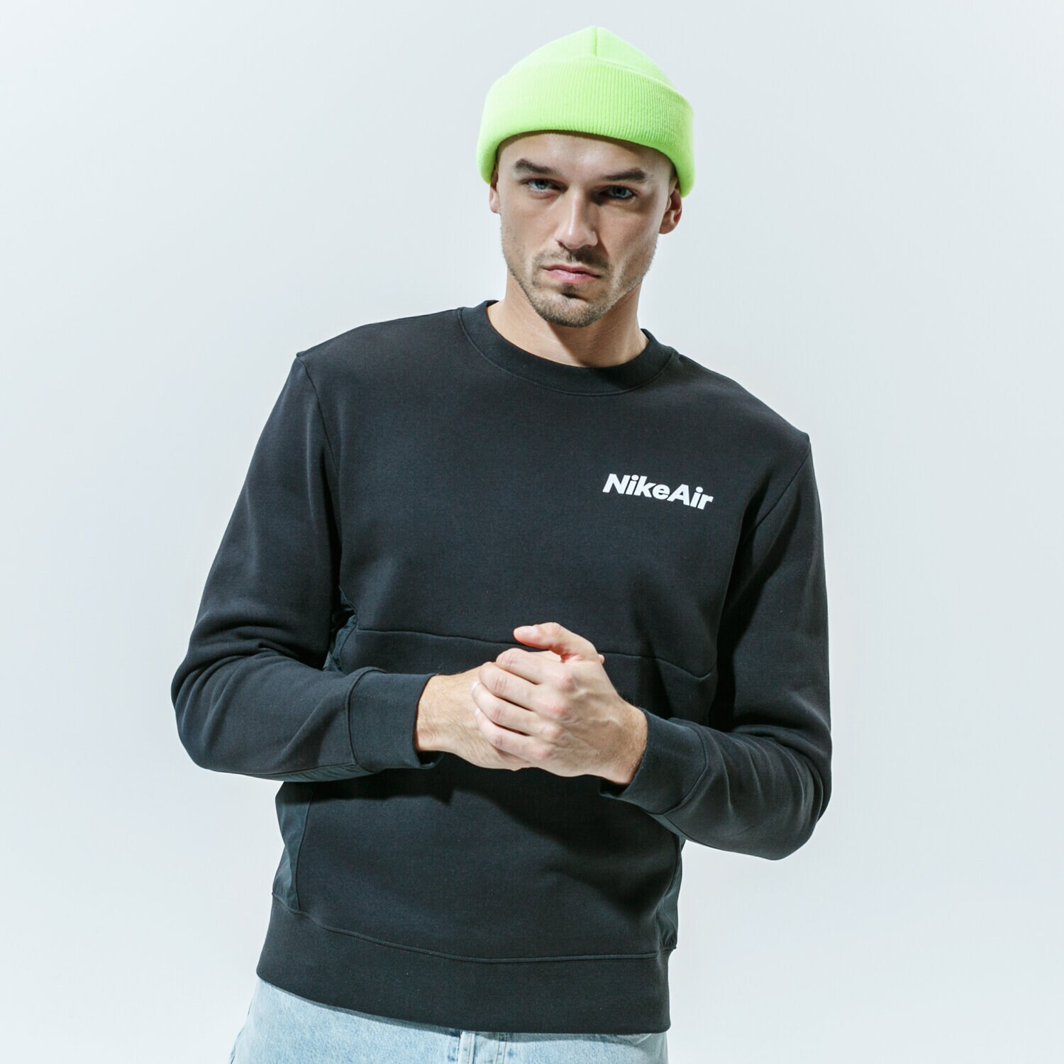 pánská mikina NIKE MIKINA AIR CU4136-010 ČERNÁ