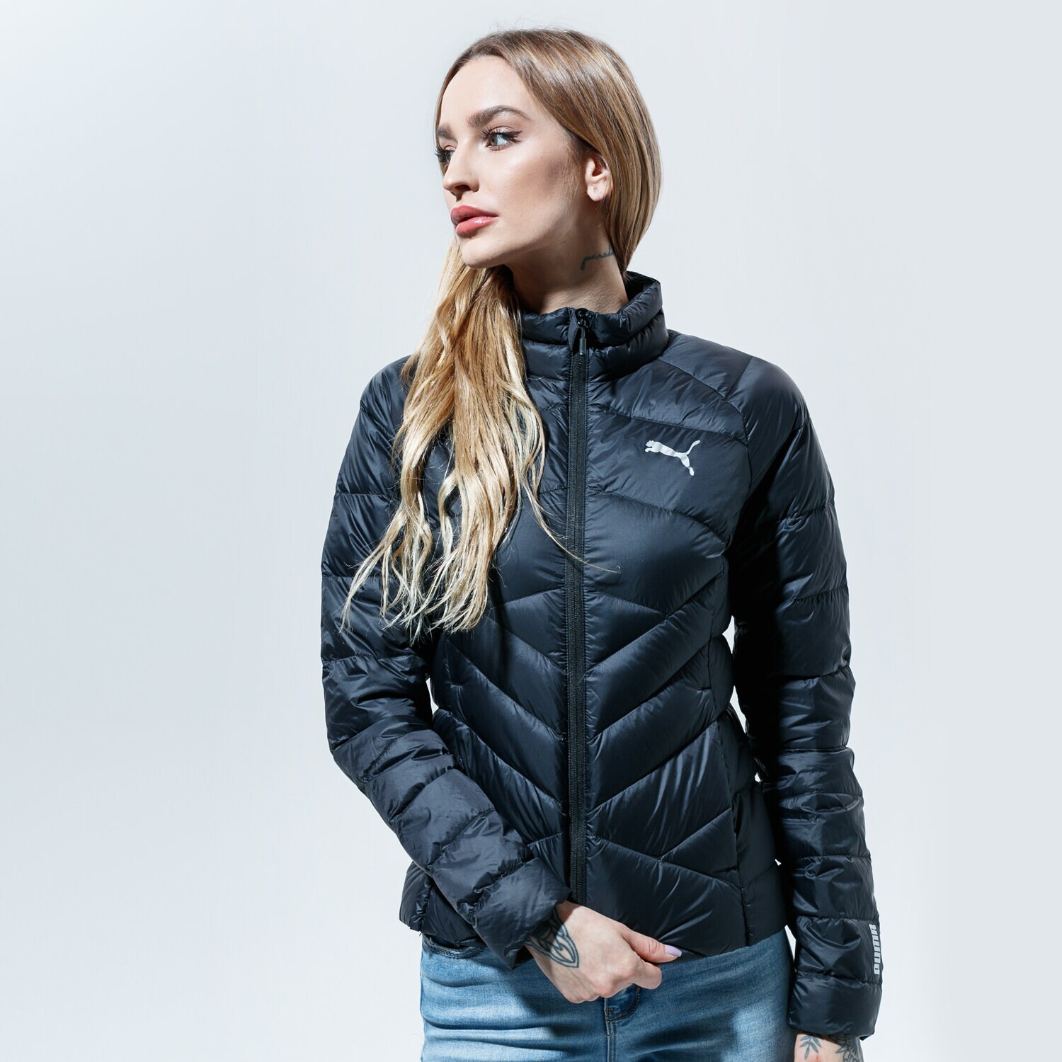 dámská zimní bunda PUMA BUNDA ZIMNÍ PWRWARM PACKLITE 600 DOWN JACKET 58222801 ČERNÁ