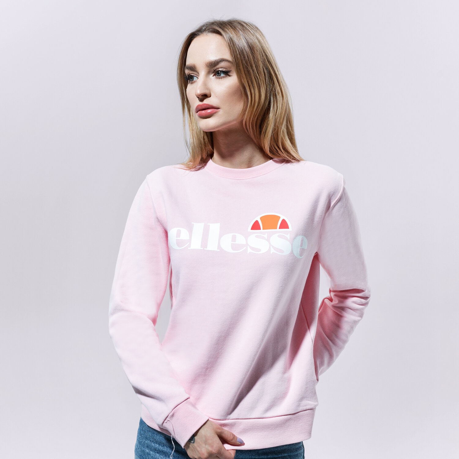 dámská mikina ELLESSE MIKINA AGATA LPINK SWEATSHIRT SGS03238808 RŮŽOVÁ