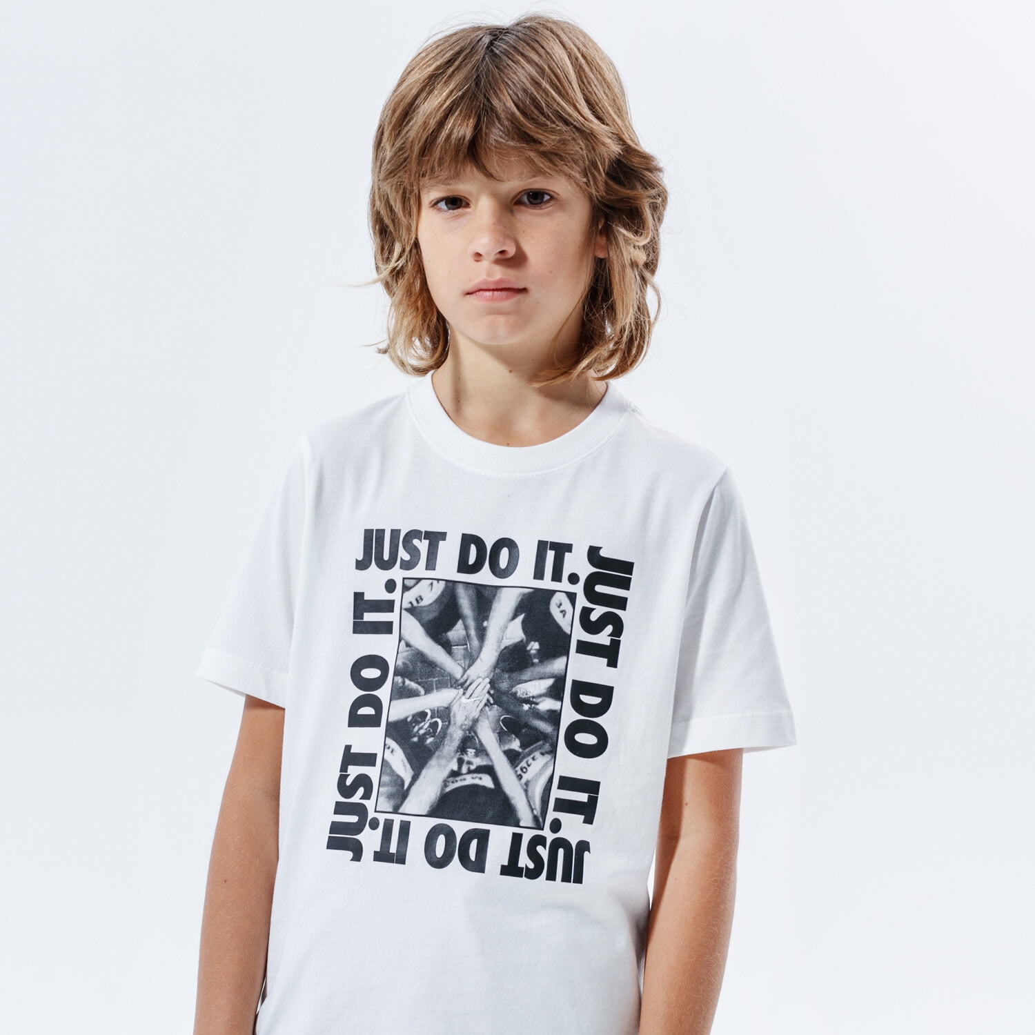 dětské tričko NIKE TRIČKO B NSW TEE VERBIAGE 3 CZ1818-100 BÍLÁ