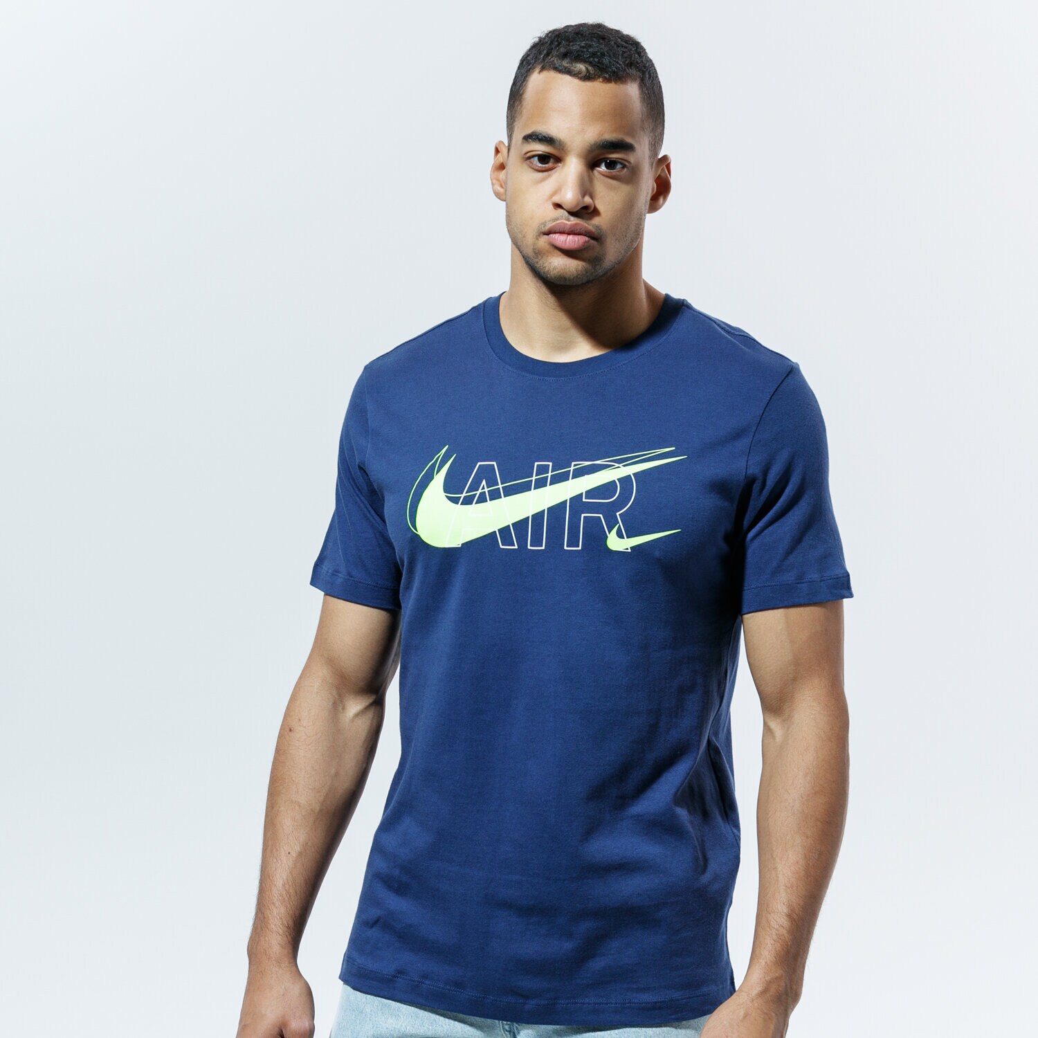 pánské tričko NIKE TRIČKO M NSW TEE AIR PRNT PACK DD9702-410 TMAVOMODRÁ