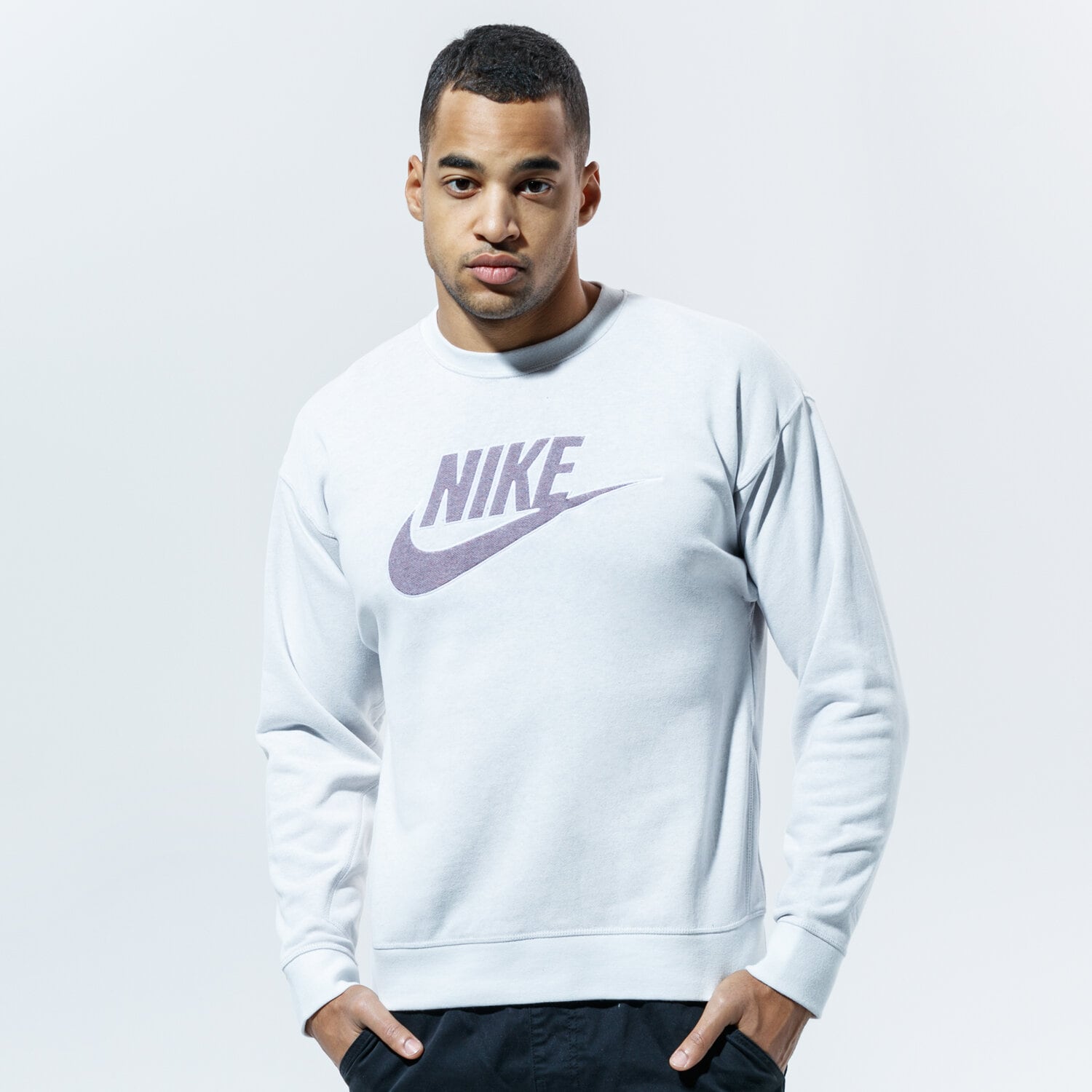 pánská mikina NIKE MIKINA SPORTSWEAR ESSENTIALS CU4507-910 ŠEDÁ