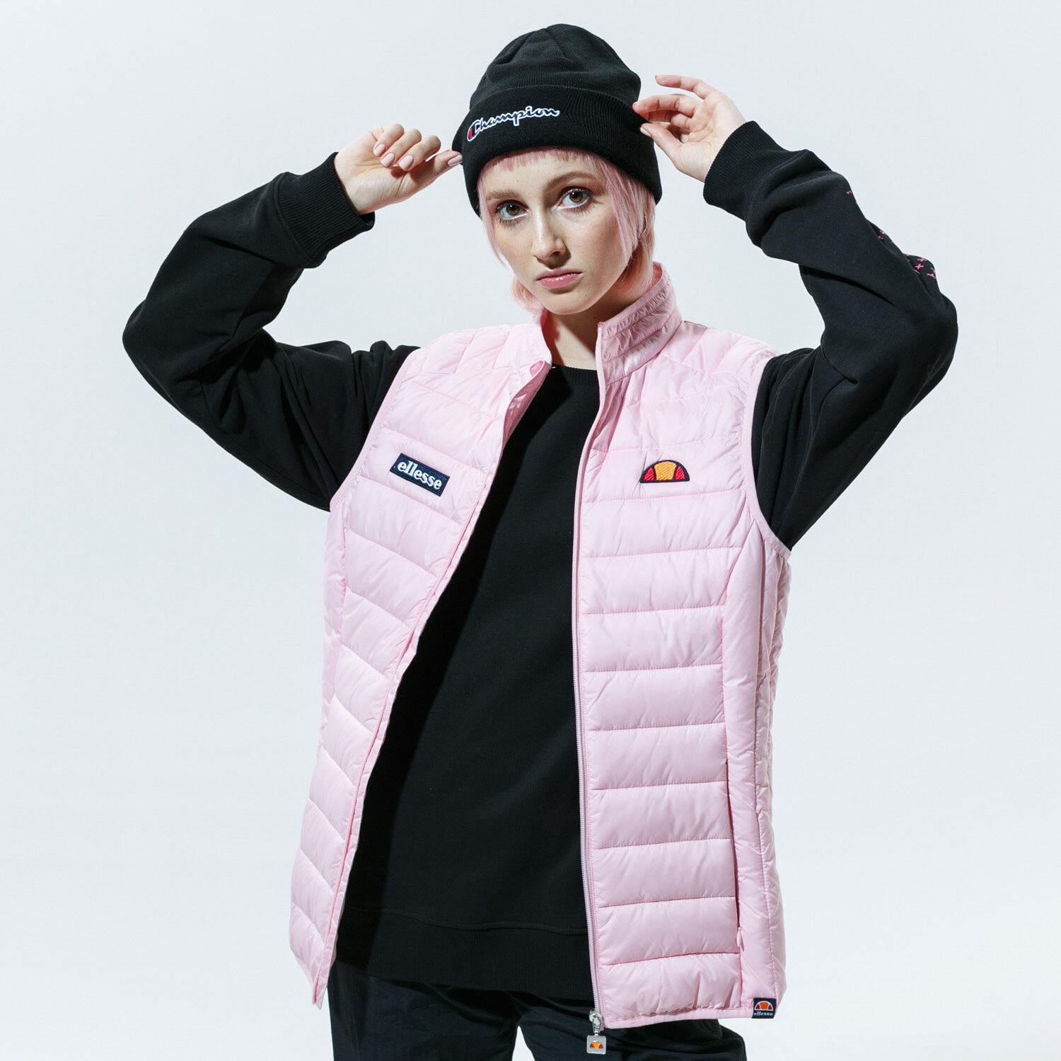 dámska vesta ELLESSE VESTA BARIA SGS09000PINK RŮŽOVÁ