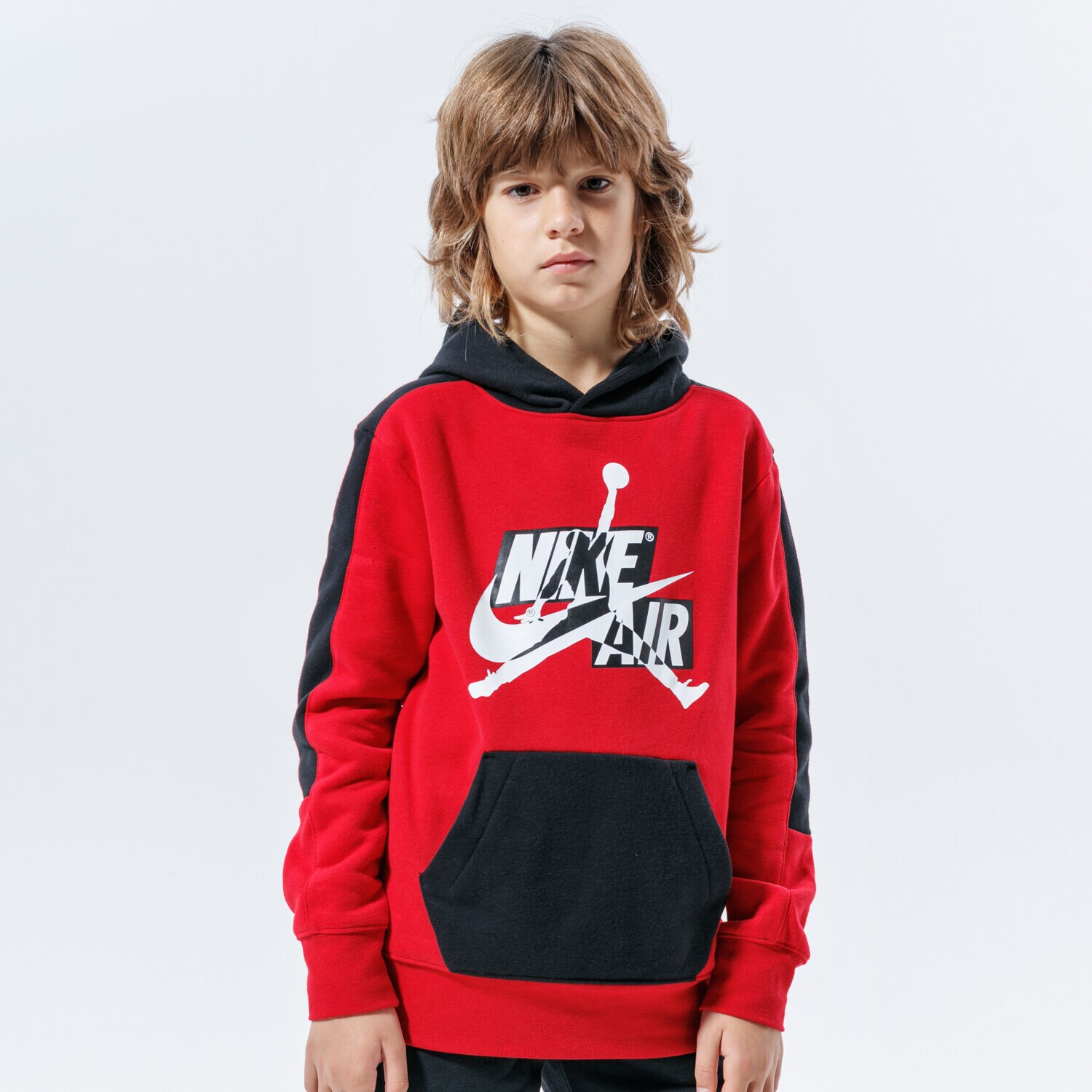dětská mikina JORDAN MIKINA S KAPUCÍ JUMPMAN CLASSICS III PO BOY 957422-R78 ČERNÁ