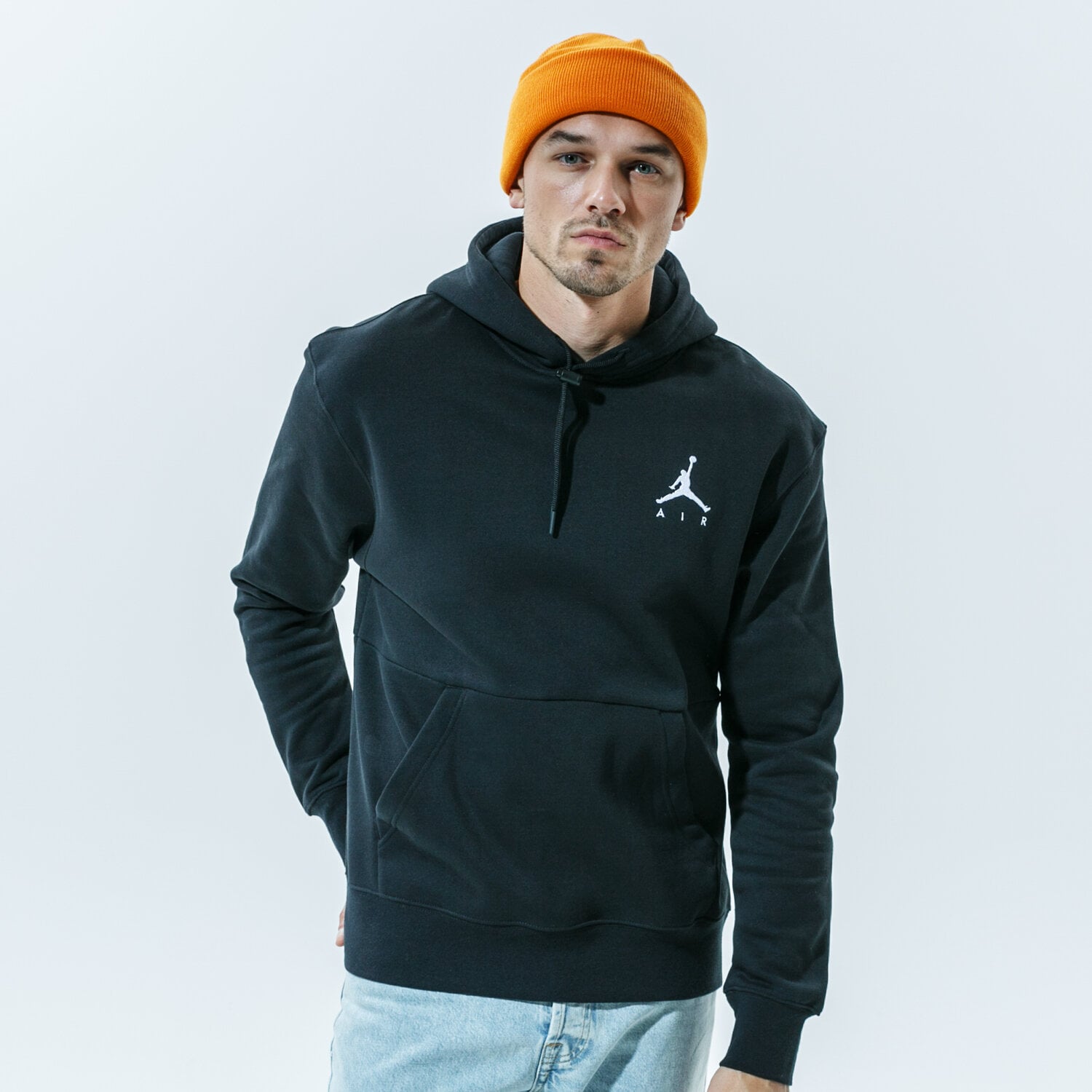pánská mikina JORDAN MIKINA S KAPUCÍ JUMPMAN FLEECE PO CK6684-010 ČERNÁ