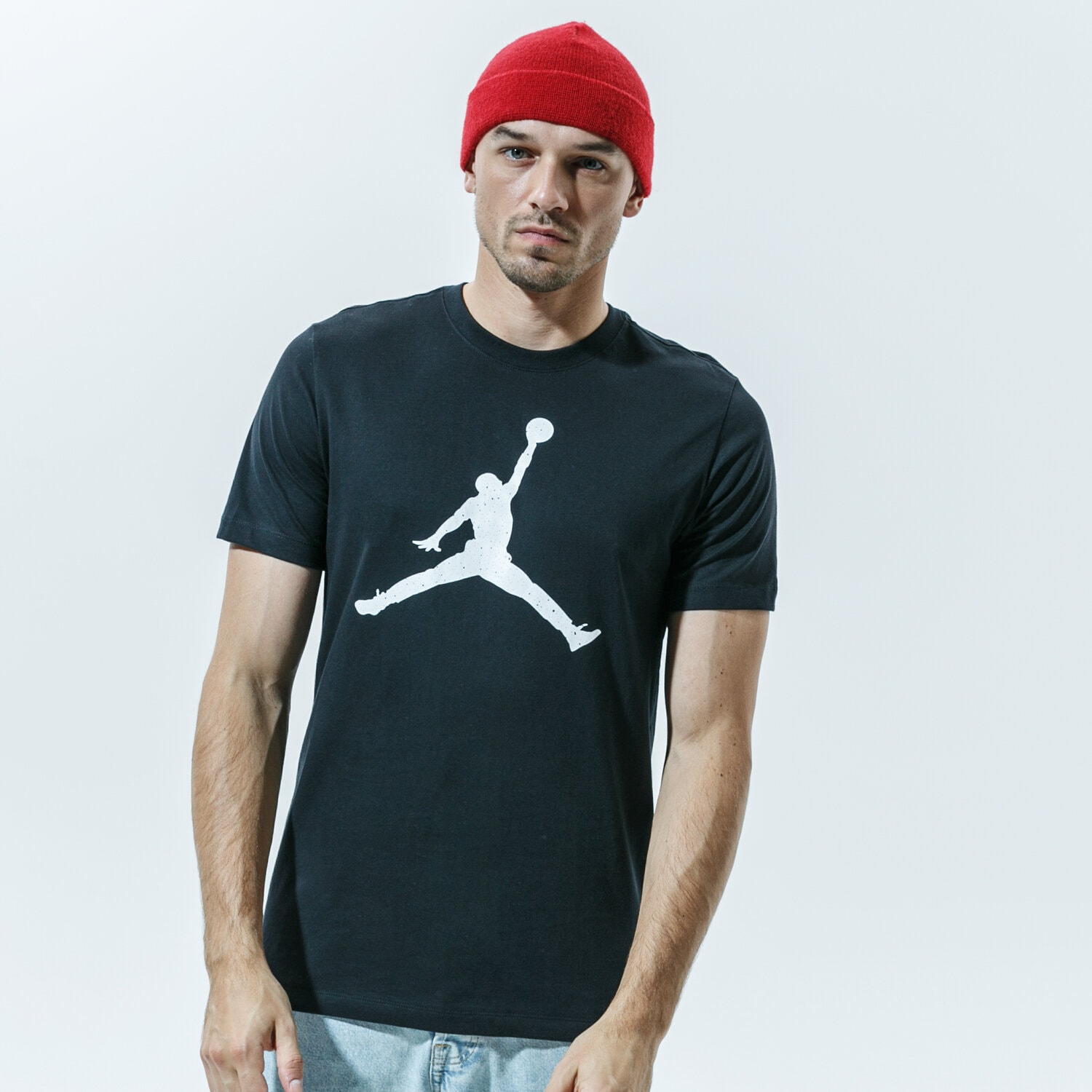 pánské tričko JORDAN TRIČKO JUMPMAN CZ6650-010 ČERNÁ