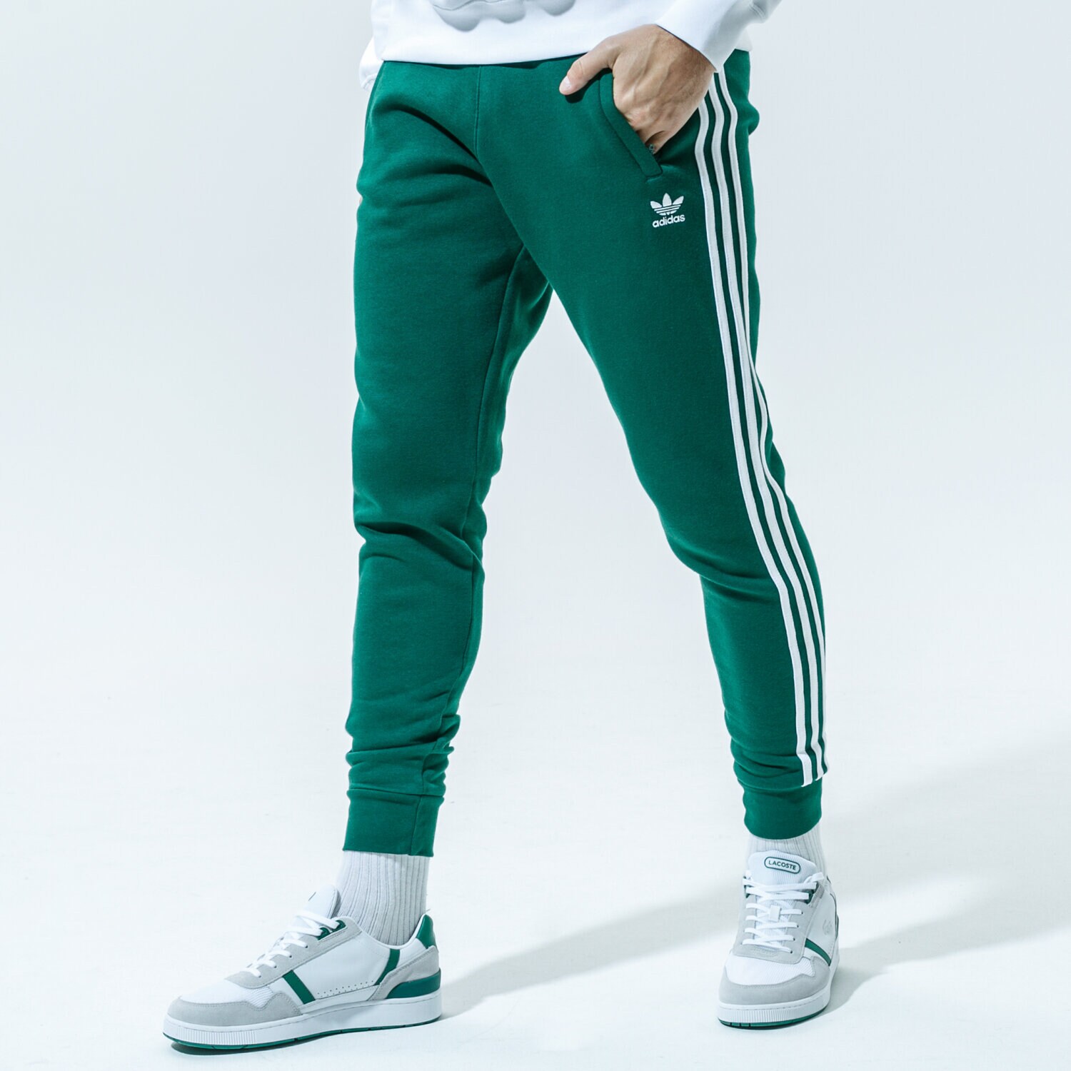 pánské kalhoty ADIDAS KALHOTY  3-STRIPES PANT GD9956 ZELENÁ