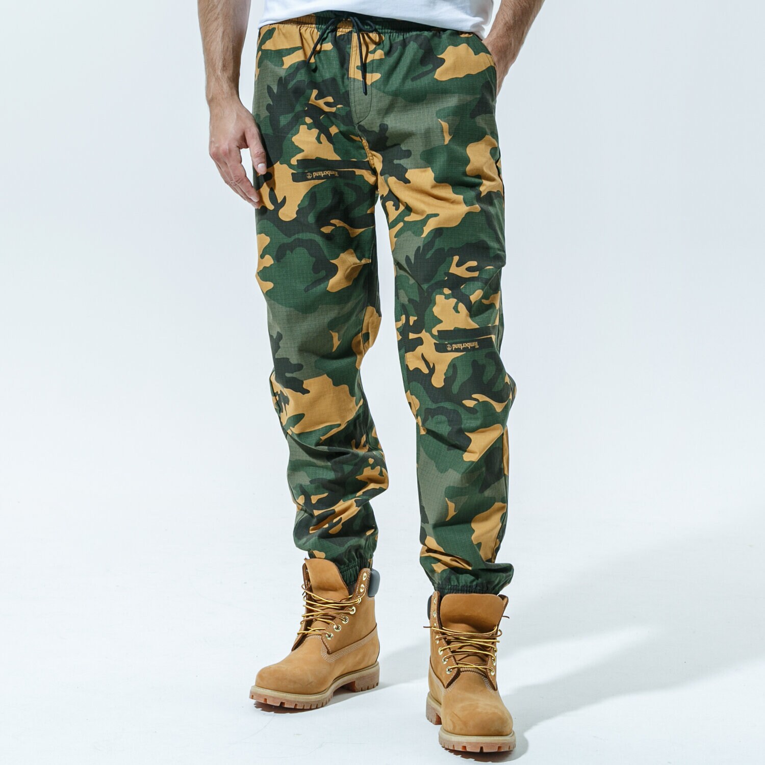 pánské kalhoty TIMBERLAND KALHOTY  YC CAMO UTILITY JOGGER TB0A2AHGAN71 VÍCEBAREVNÁ