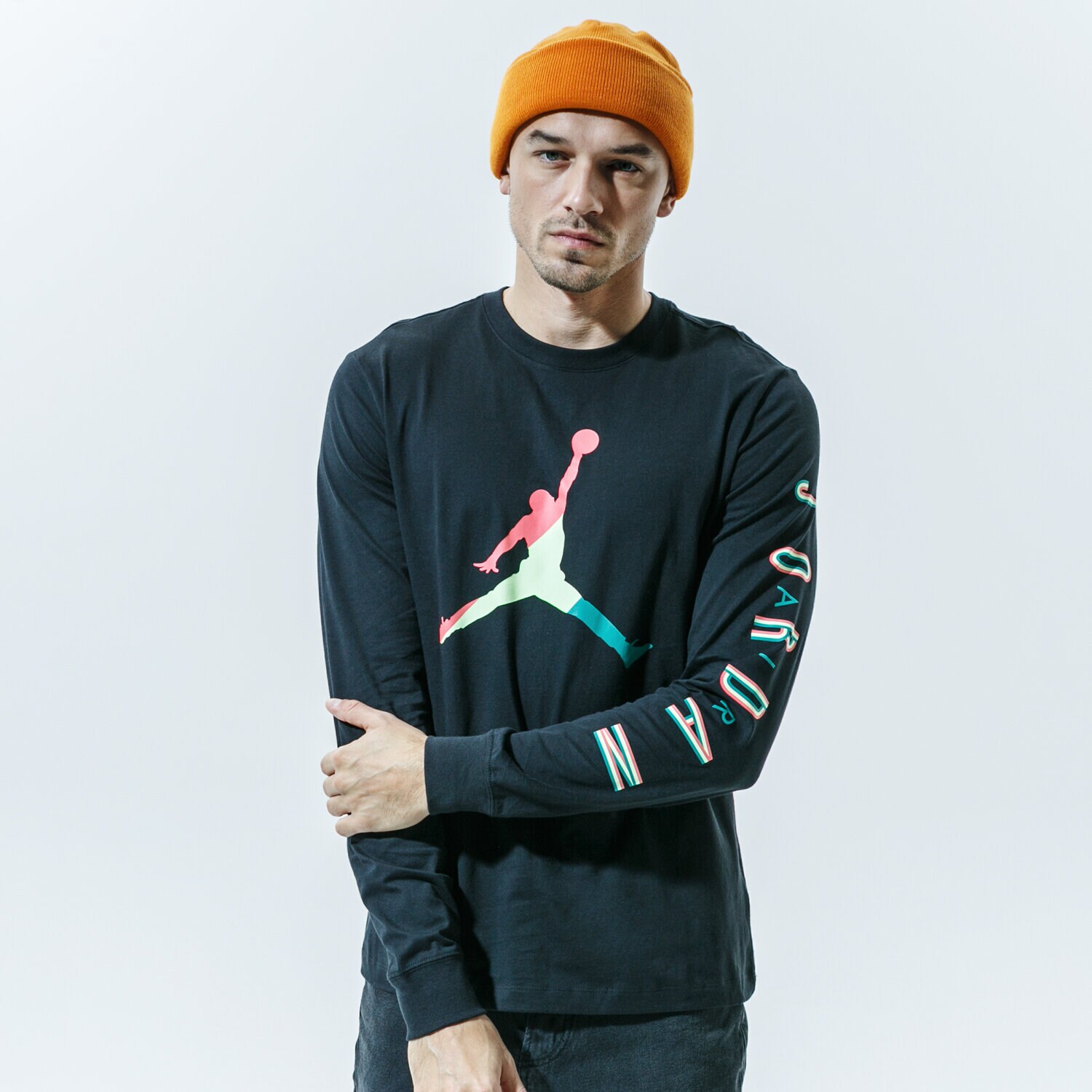 pánské tričko JORDAN TRIČKO M J SPRTDNA LS CREW CN3502-011 TMAVOMODRÁ