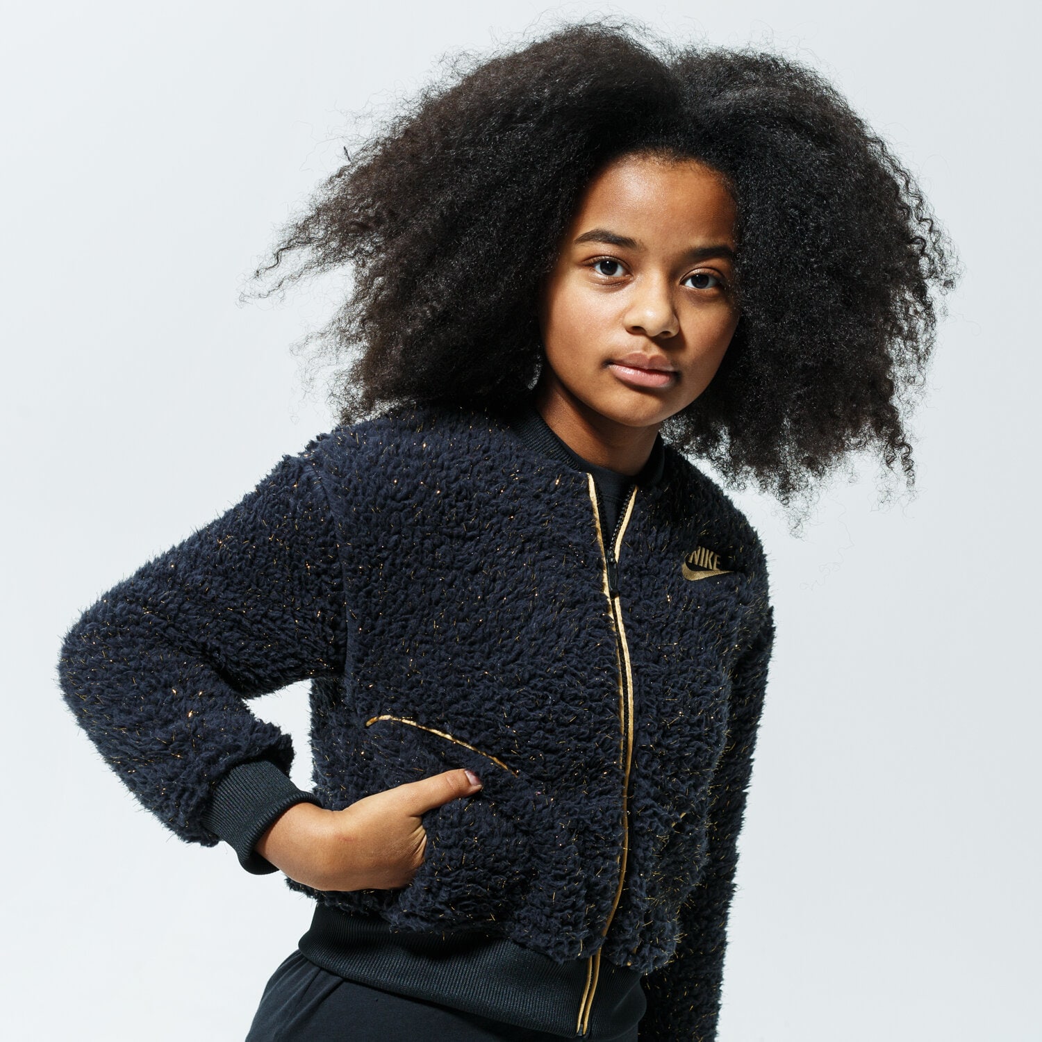 dětské tričko NIKE BUNDA SPORTSWEAR CU8567-010 ČERNÁ