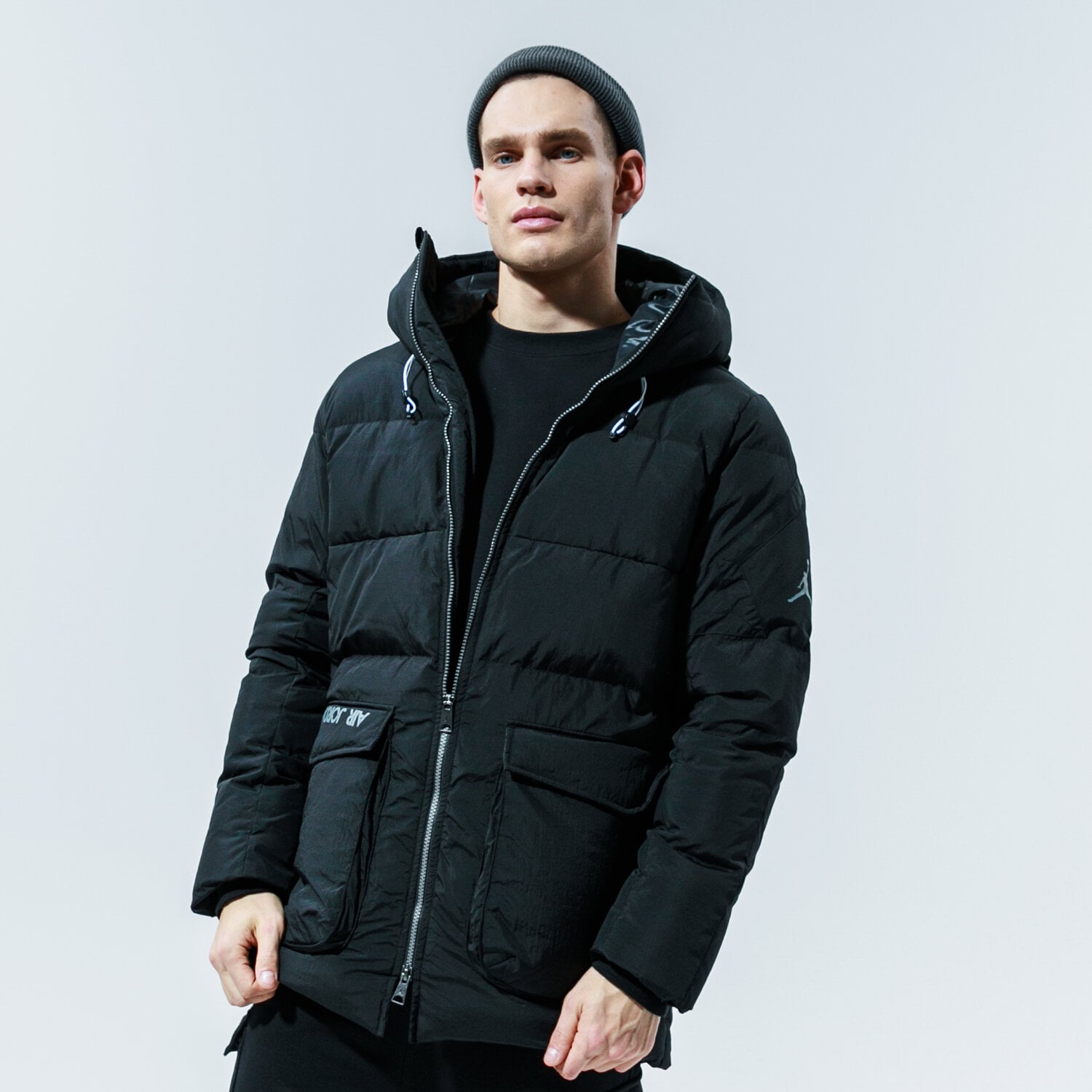 pánská zimní bunda JORDAN BUNDA ZIMNÍ M J DOWN PARKA CK6661-010 ČERNÁ