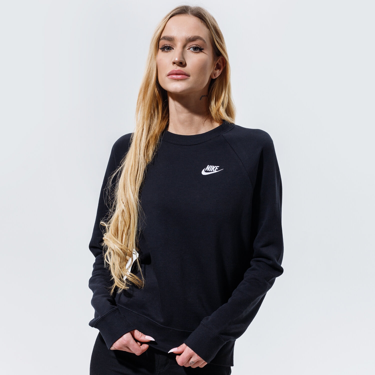 dámská mikina NIKE MIKINA W NSW ESSNTL FLC BV4110-010 ČERNÁ