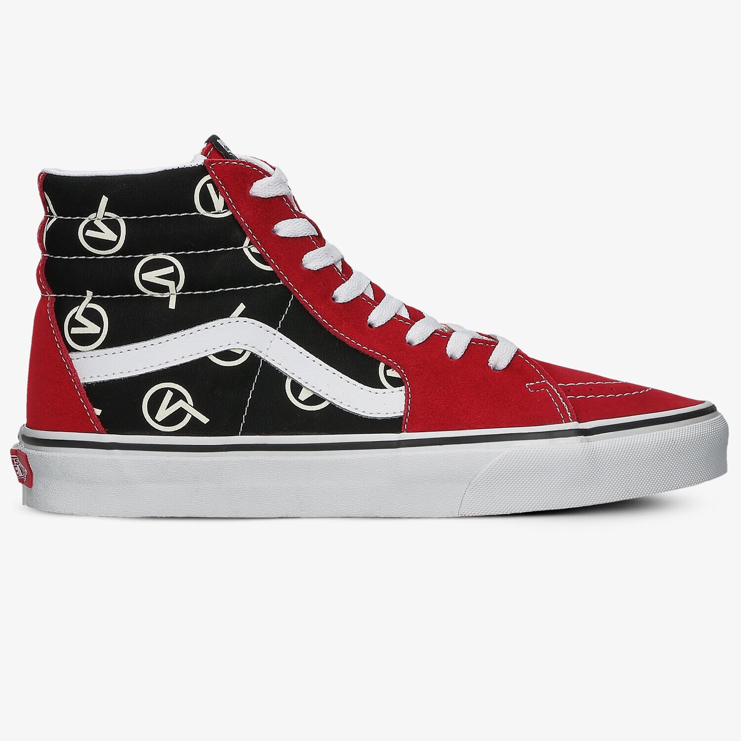 pánské skate boty (skateboardové) VANS UA SK8-HI  VN0A4BV617B1 ČERVENÁ