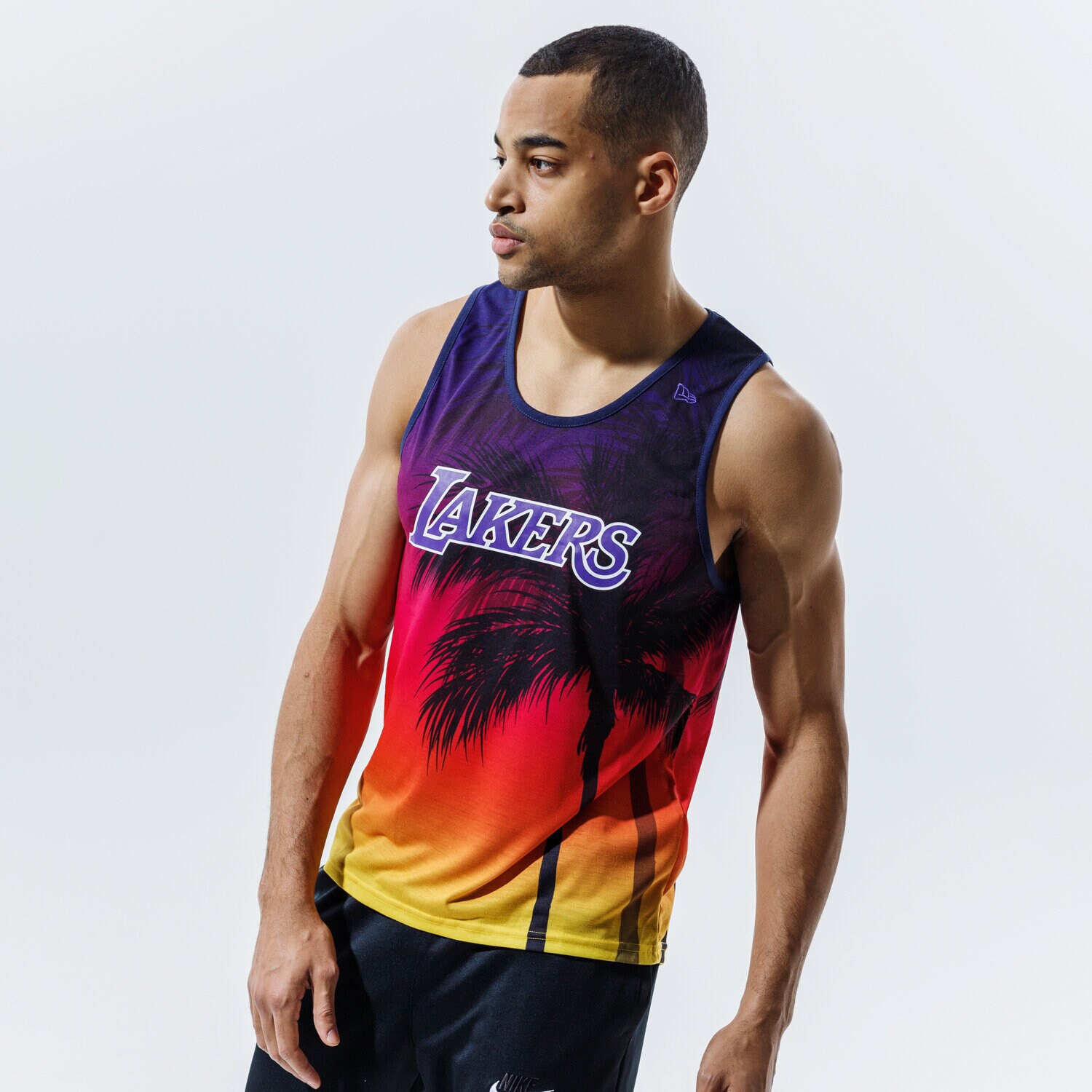 pánská košile NEW ERA TOP NBA COASTAL HEAT TOP LA LAKERS LOS ANGELES LAKER 11569524 VÍCEBAREVNÁ