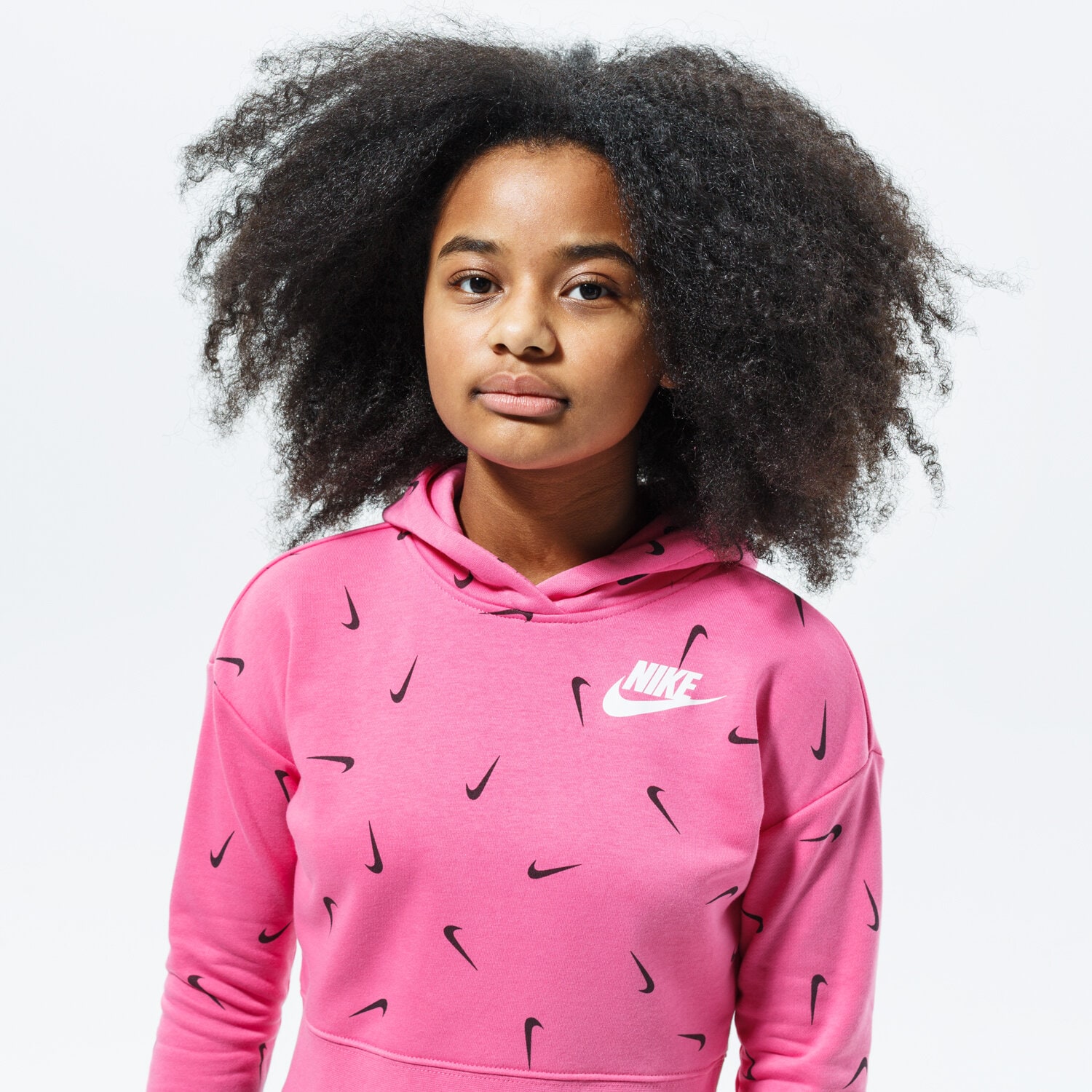 dětská mikina NIKE MIKINA S KAPUCÍ SPORTSWEAR CZ2566-684 RŮŽOVÁ