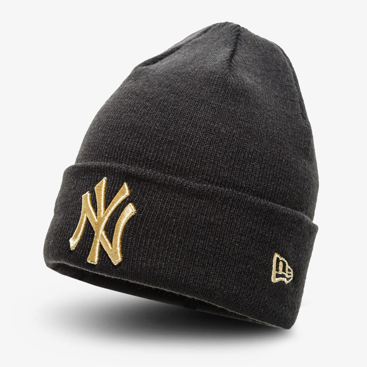 dětská čepice NEW ERA ČEPICE ZIMNÍ ESS KNIT NEYYAN BLKGLD 12711130 ČERNÁ