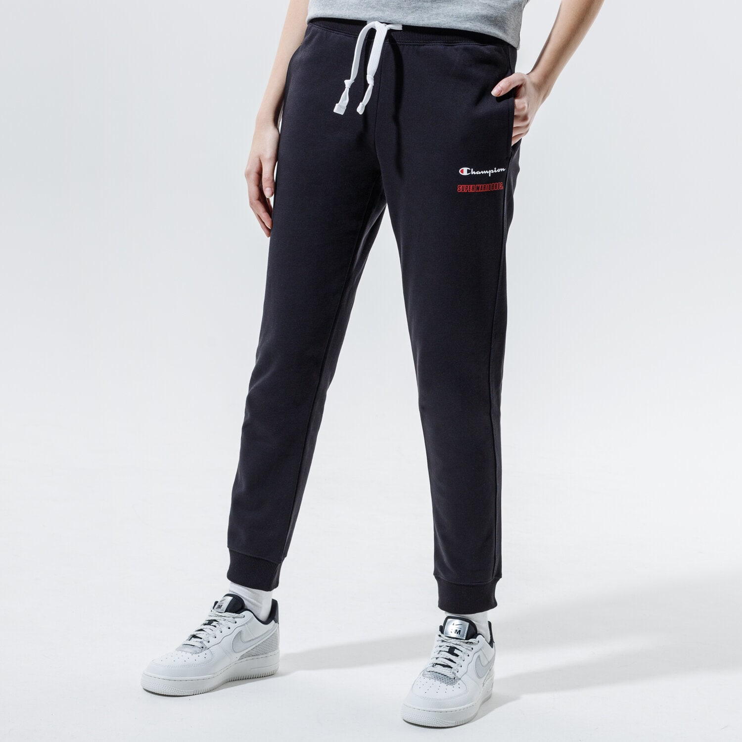 dámské kalhoty CHAMPION KALHOTY  RIB CUFF PANTS 114713KK001 ČERNÁ
