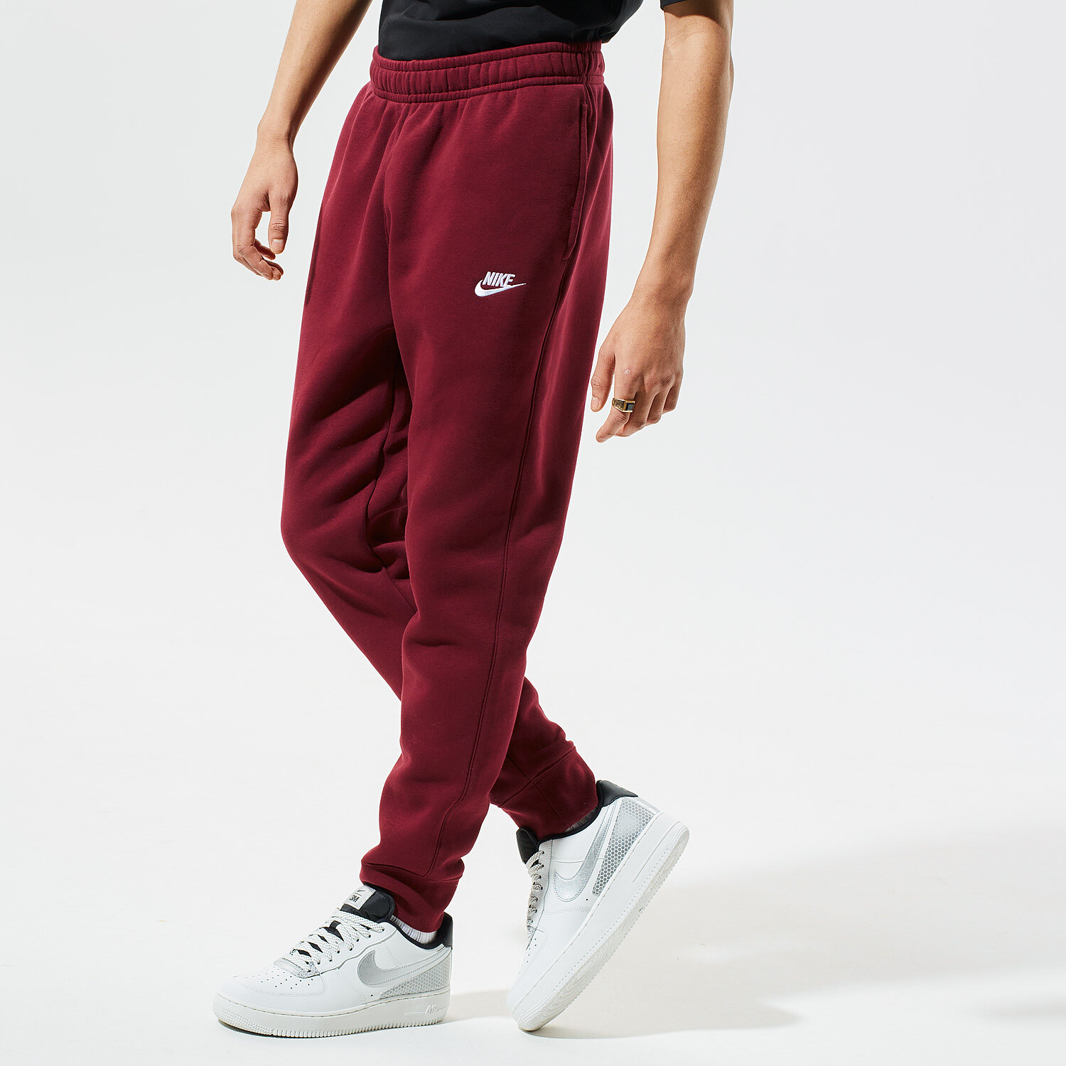 pánské kalhoty NIKE KALHOTY  SPORTSWEAR CLUB FLEECE BV2671-638 BORDOVÁ
