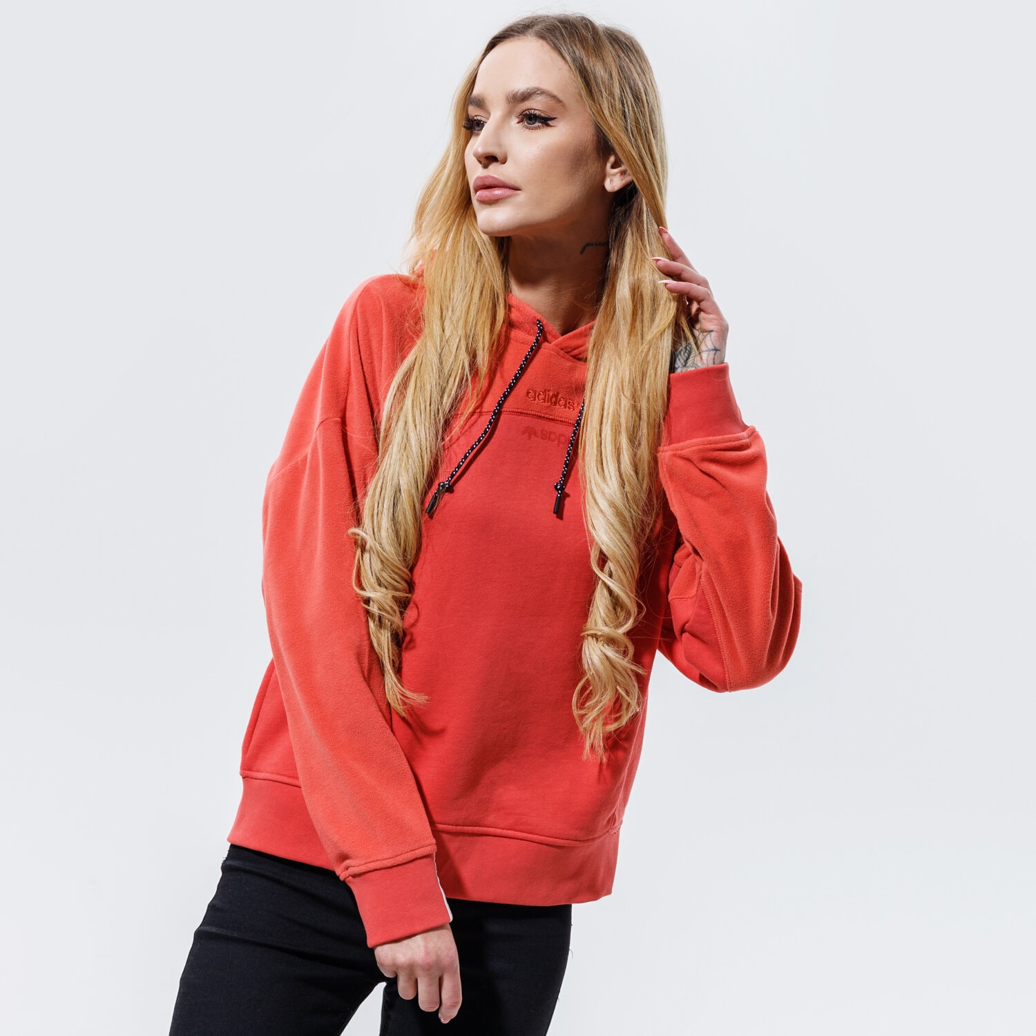 dámská mikina ADIDAS MIKINA S KAPUCÍ HOODIE GD3898 RŮŽOVÁ