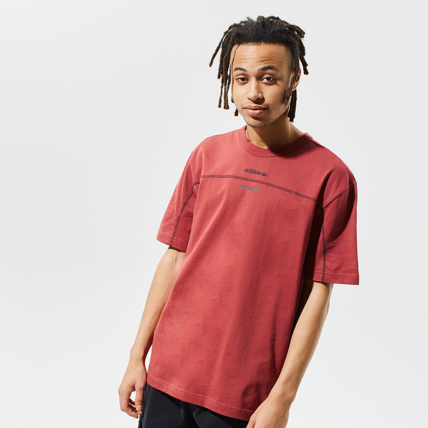 pánské tričko ADIDAS TRIČKO F TEE GE0783 BORDOVÁ