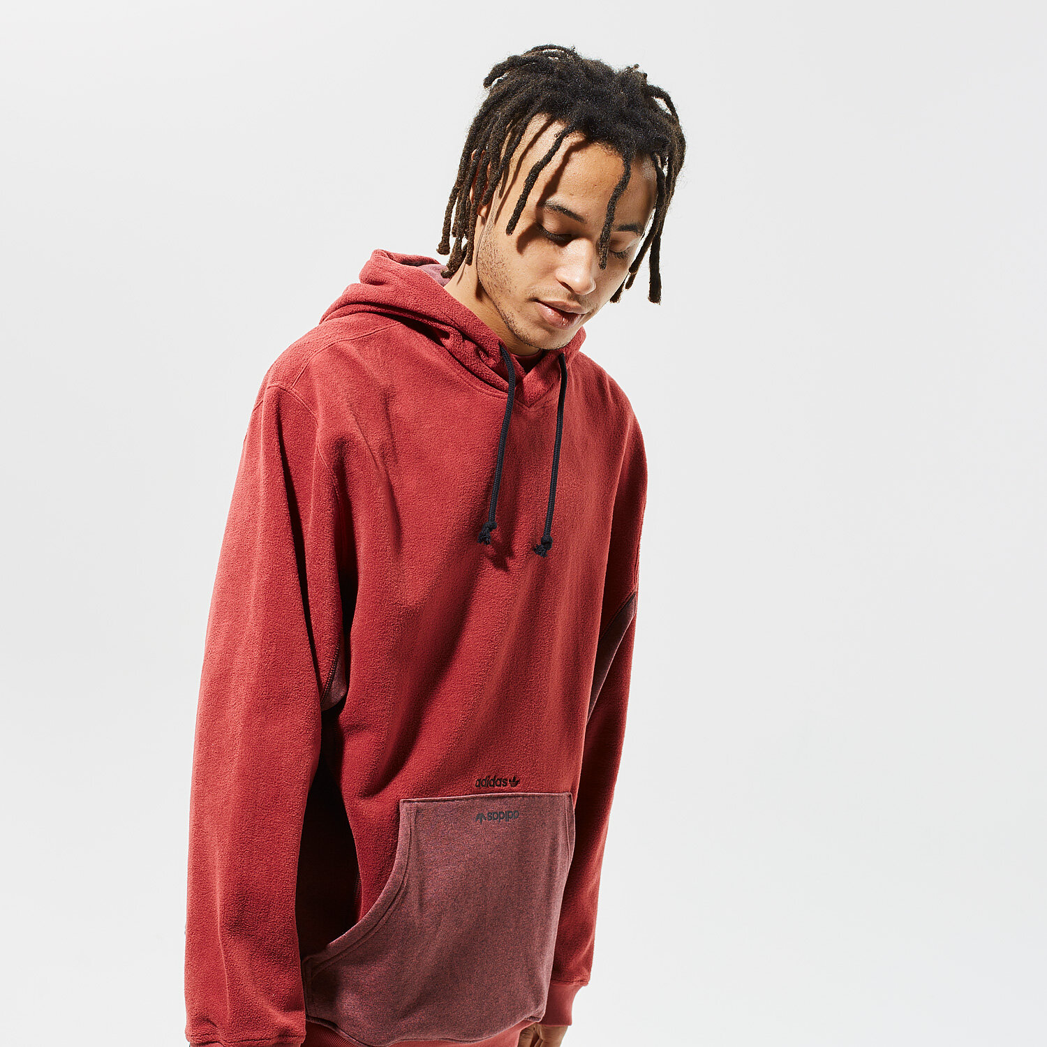 pánská mikina ADIDAS MIKINA S KAPUCÍ W HOODY GD9321 BORDOVÁ