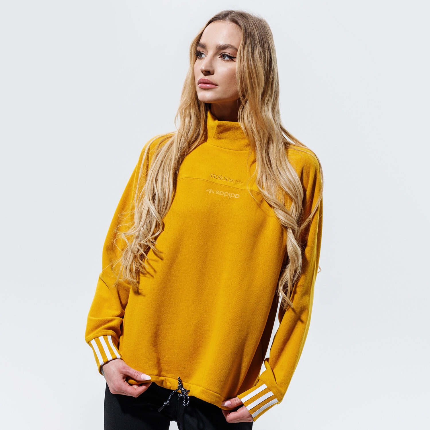dámská mikina ADIDAS MIKINA SWEATSHIRT GD3884 hořčicová