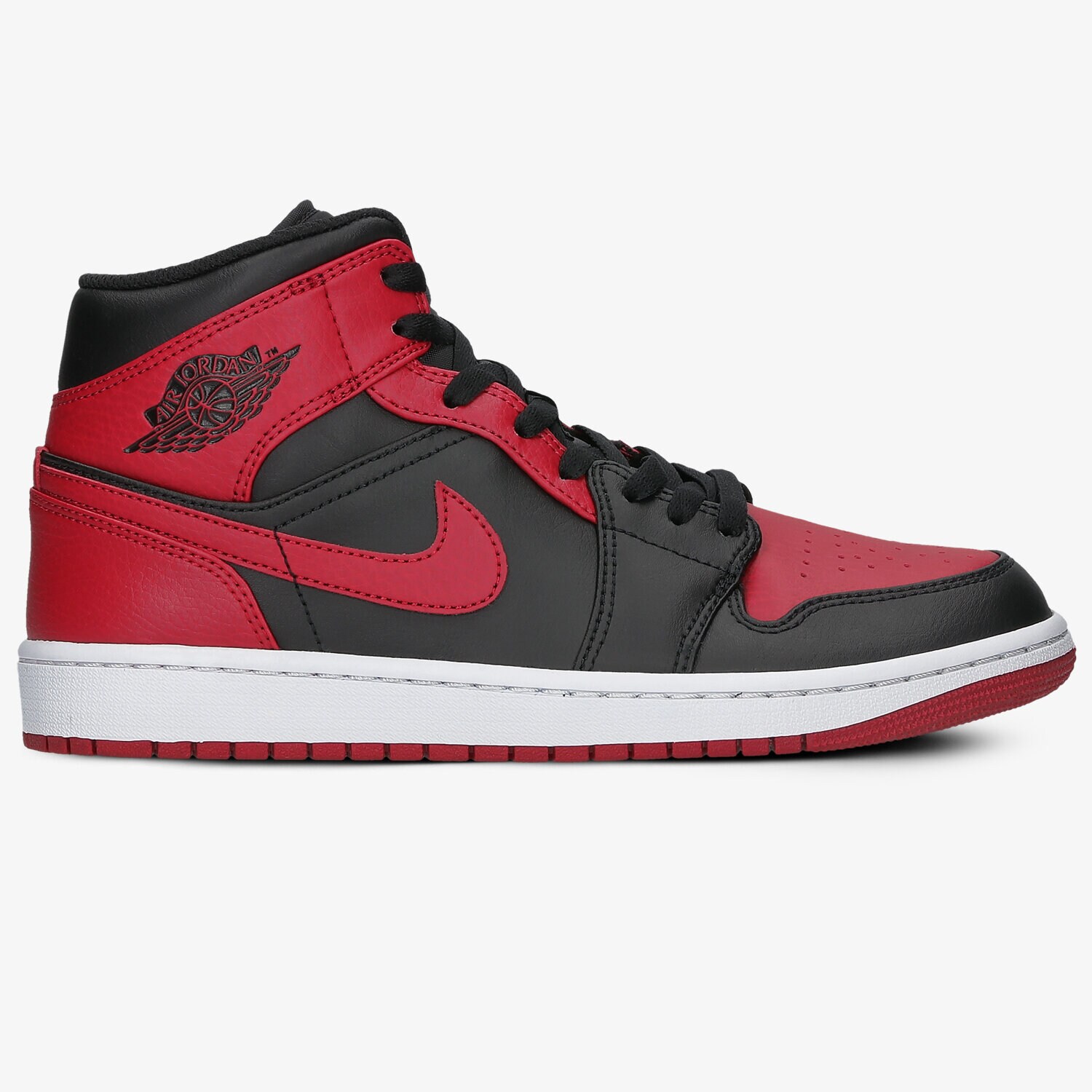 pánské tenisky AIR JORDAN 1 MID 554724-074 ČERVENÁ