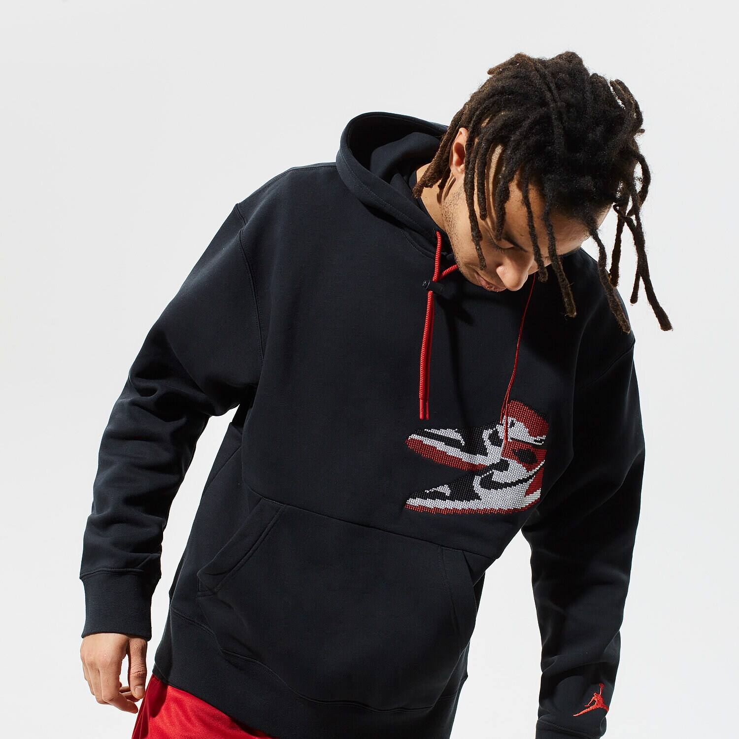 pánská mikina JORDAN MIKINA S KAPUCÍ JUMPMAN HOLIDAY CT3457-010 ČERNÁ