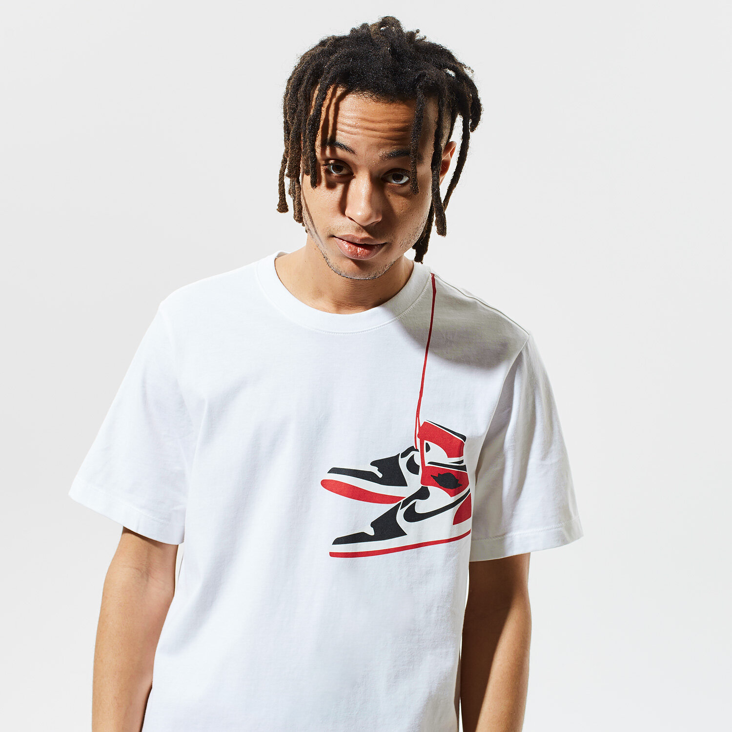 pánské tričko JORDAN TRIČKO AJ1 SHOE CZ0432-100 BÍLÁ