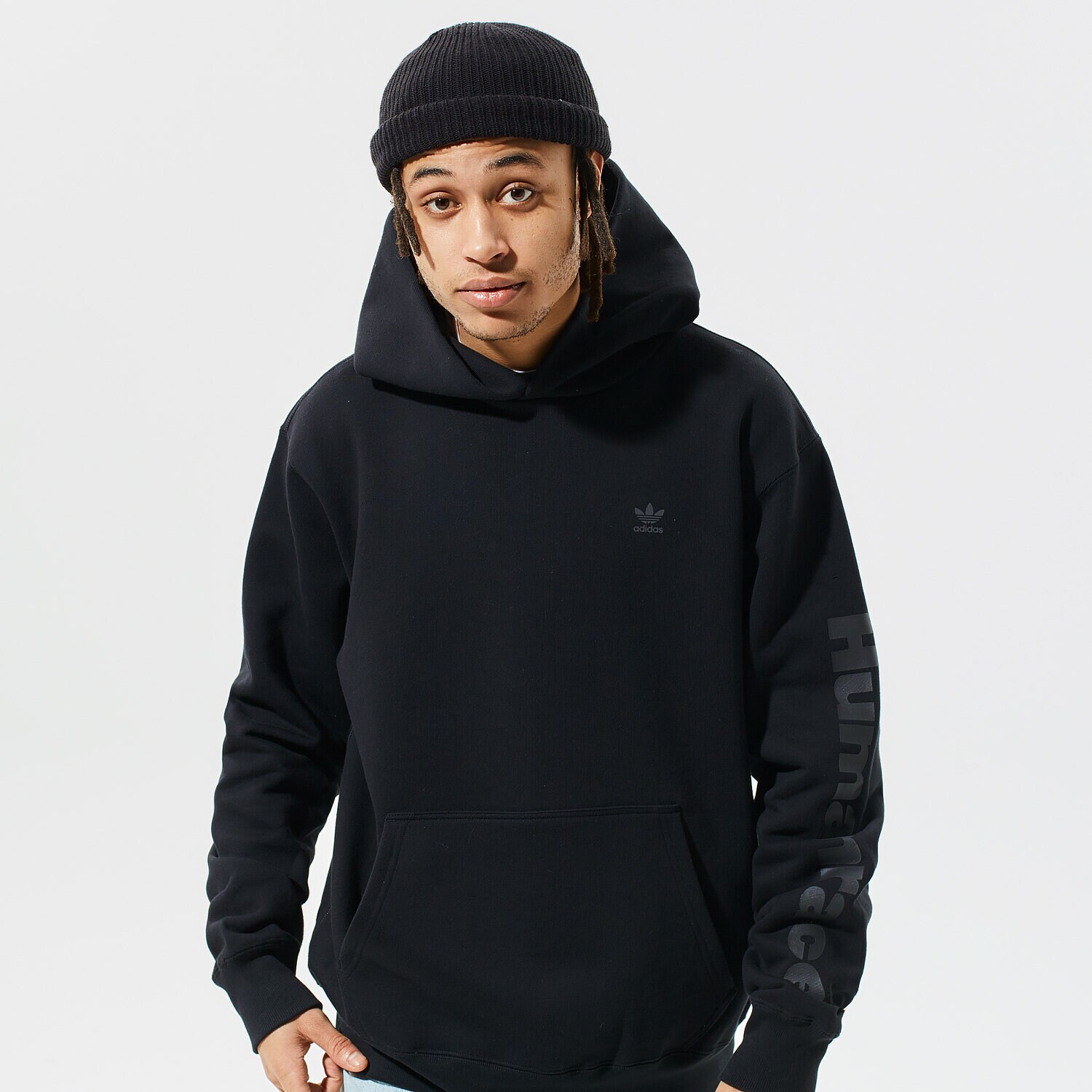 pánská mikina ADIDAS MIKINA S KAPUCÍ PHARRELL BF HOODIE GT4326 ČERNÁ