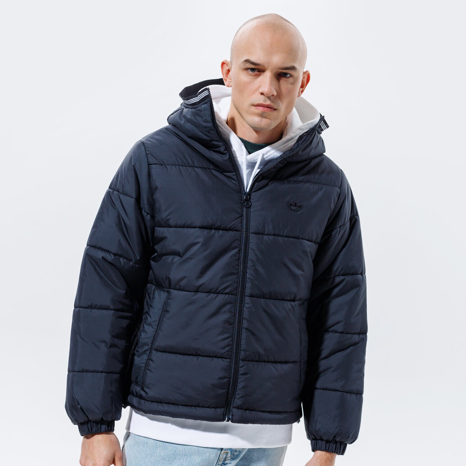 pánská zimní bunda ADIDAS BUNDA ZIMNÍ PAD HOODED PUFF GE1291 ČERNÁ