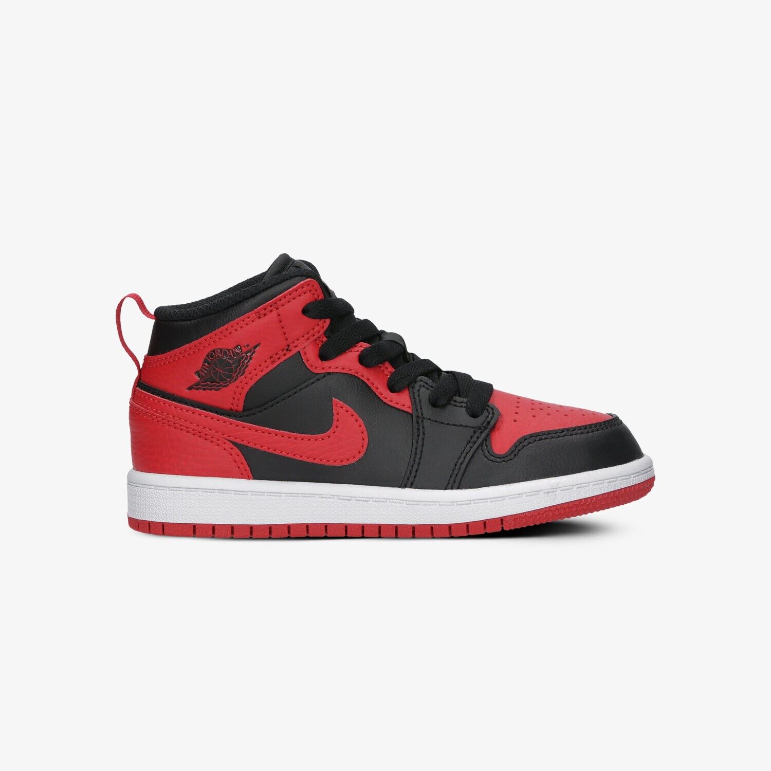 dětské tenisky JORDAN 1 MID  640734-074 ČERVENÁ