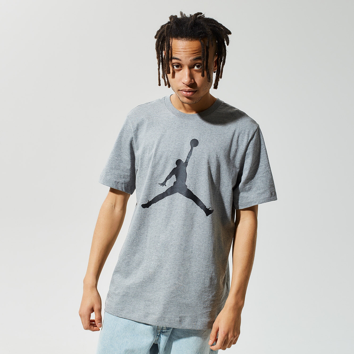 pánské tričko JORDAN TRIČKO JORDAN JUMPMAN CJ0921-091 ŠEDÁ